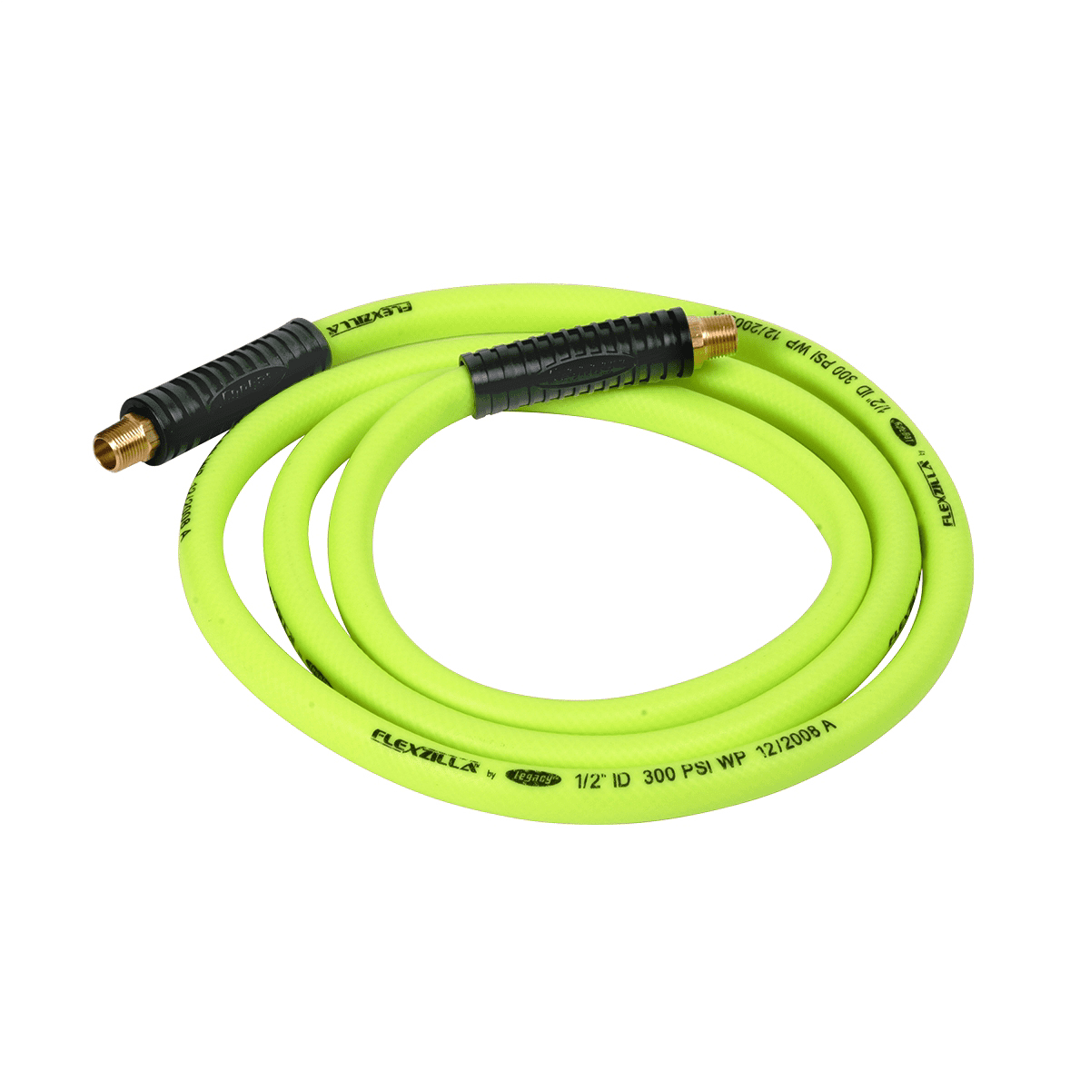 Legacy HFZ1208YW3S Flexzilla Whip Hose w/ Swivel, 1/2" x 8'