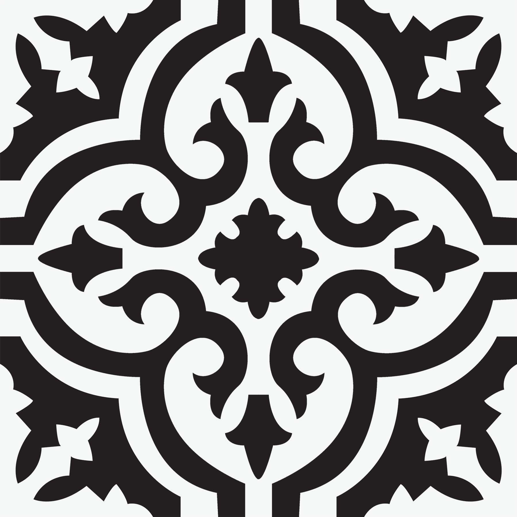 FloorPops! Parma Black 12-in x 12-in Peel & Stick Vinyl Floor Tiles 10 Tiles/10 sq.ft