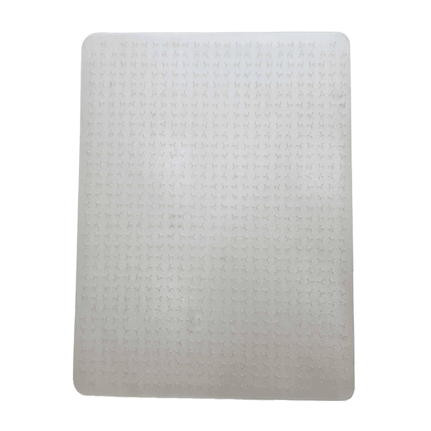 FloortexÂ® CleartexÂ® TrYlokÂ® Vinyl Rectangular Chair Mat for Low Pile Carpets up to 1/4" - 46" x 59"