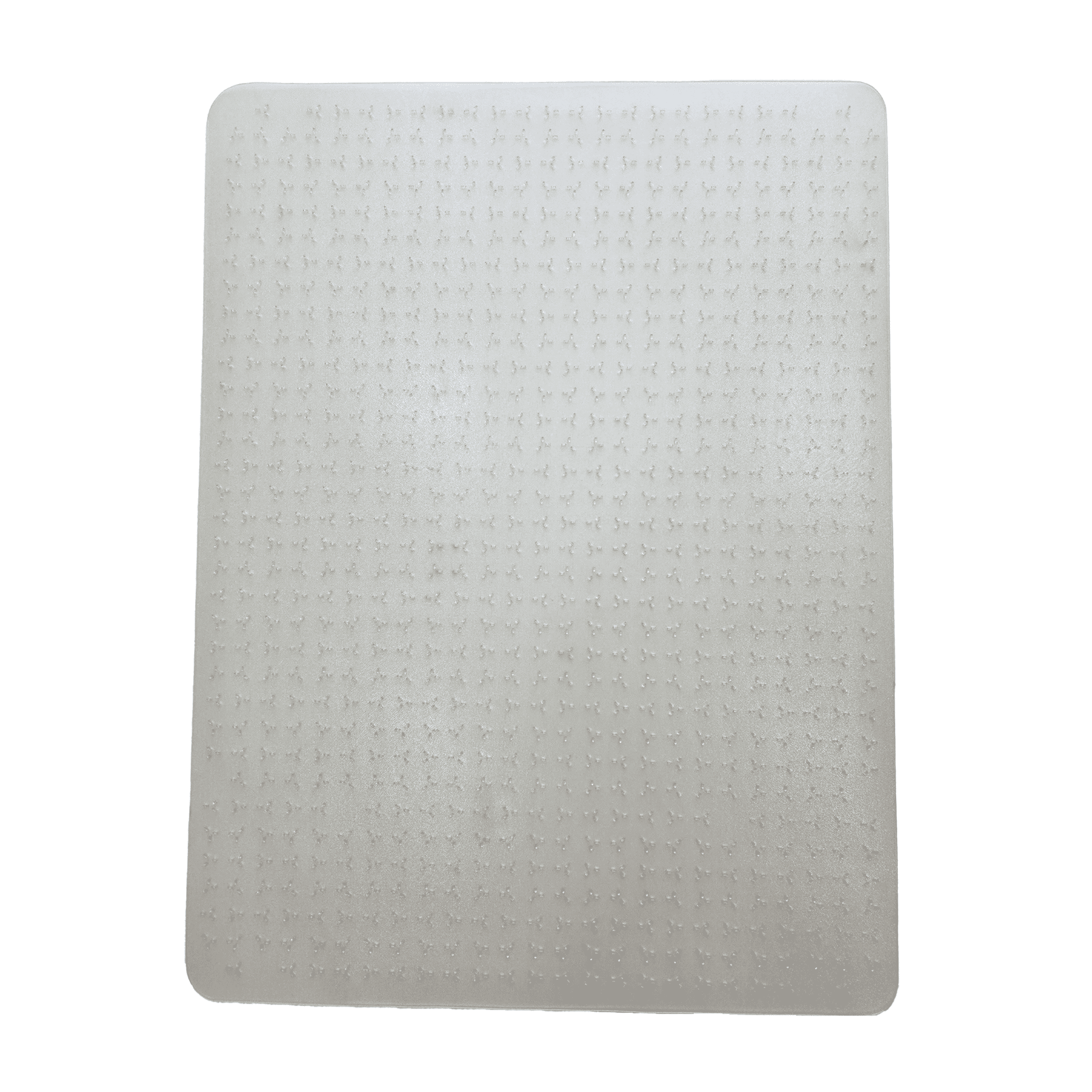 FloortexÂ® CleartexÂ® TrYlokÂ® Vinyl Rectangular Chair Mat for Low Pile Carpets up to 1/4" - 46" x 59"