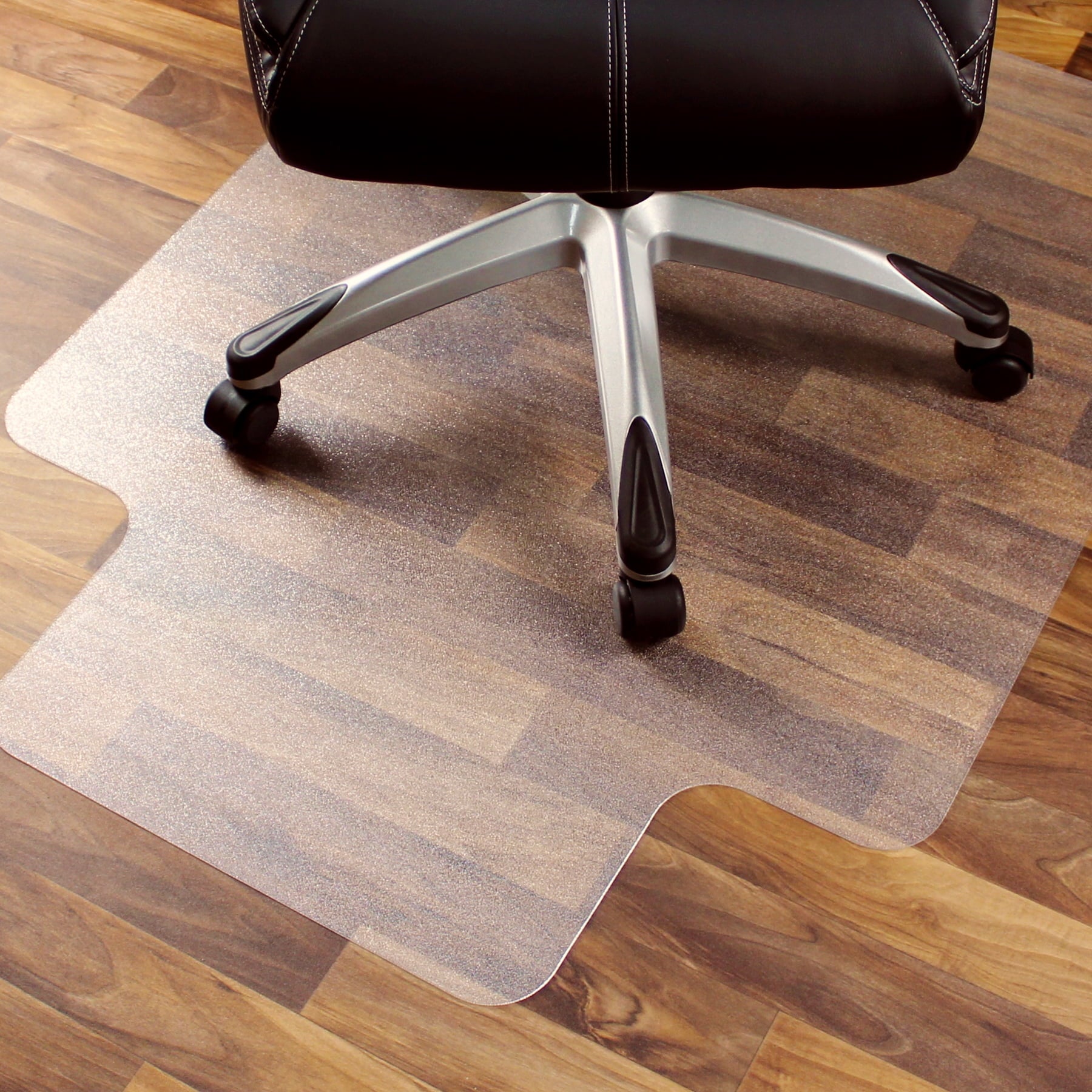 FloortexÂ® UltimatÂ® Polycarbonate Lipped Clear Chair Mat for Hard Floor - 35 x 47"