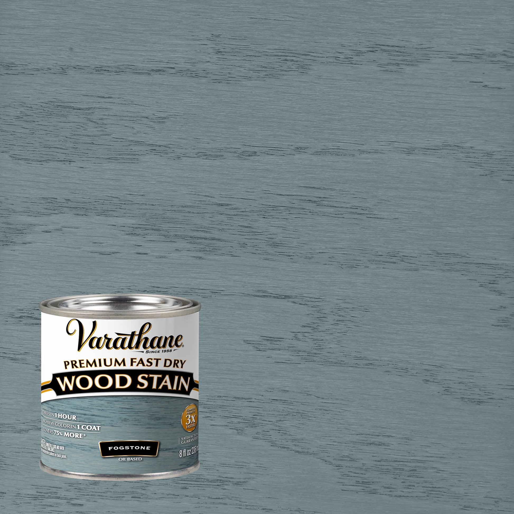 4 Pack, Fogstone, Varathane Premium Fast Dry Wood Stain-370871, Half Pint