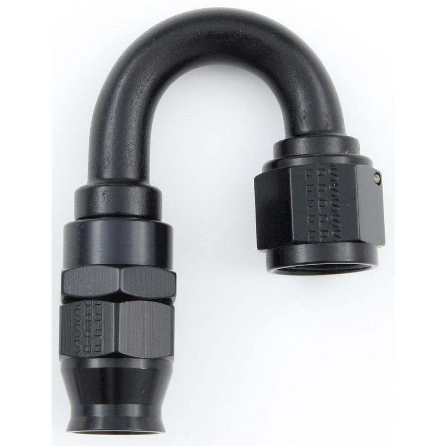 Fragola Hose Fitting #10 180 Deg PTFE Black