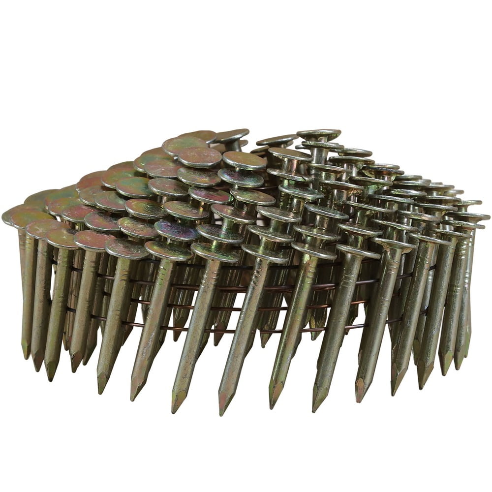 Freeman RN-125EG 15 Degree 1-1/4" x 0.120" Wire Collated Galvanized Coil Roofing Nails (7200 Count)