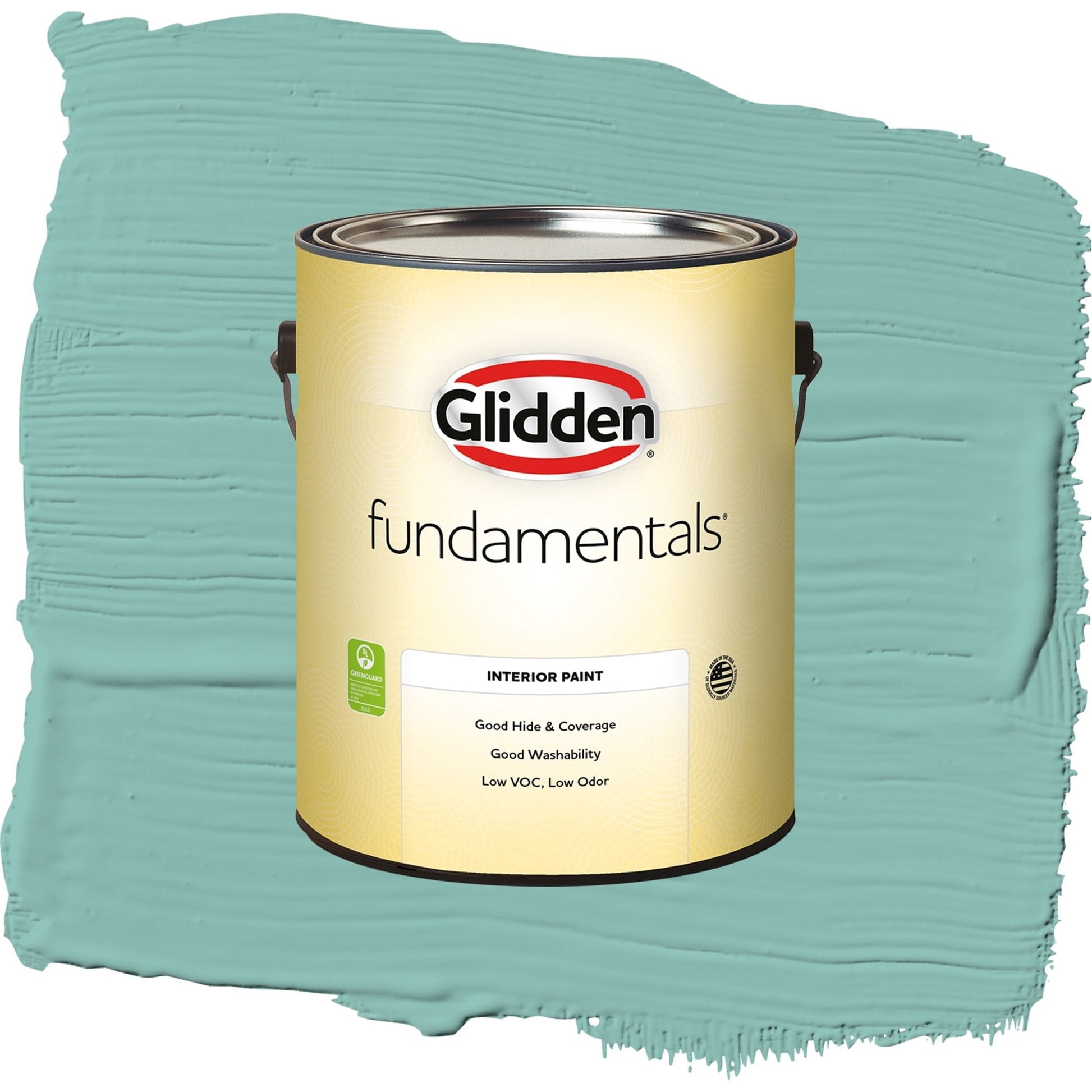 Fundamentals Caribbean Green Interior Paint Semi Gloss , 1 Gallon
