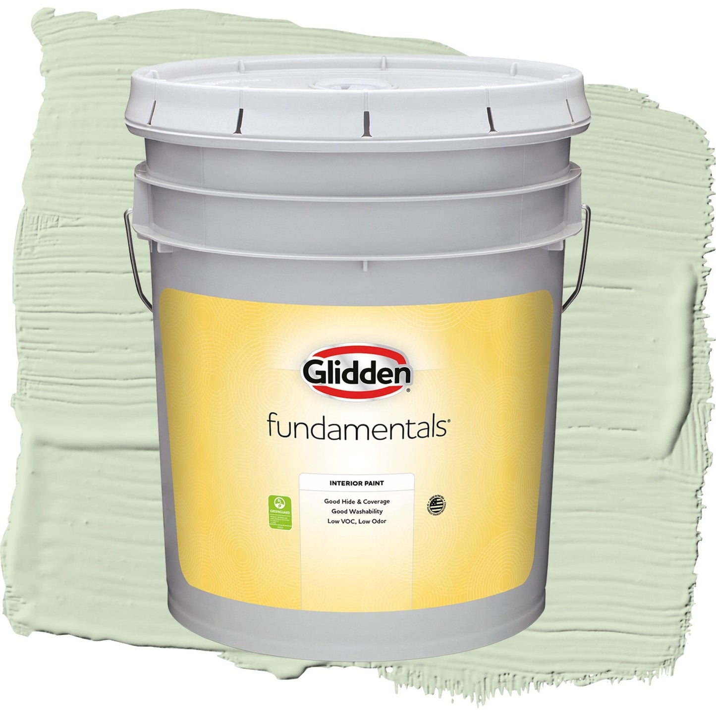 Fundamentals Pale Moss Green Interior Paint Flat , 5 Gallon