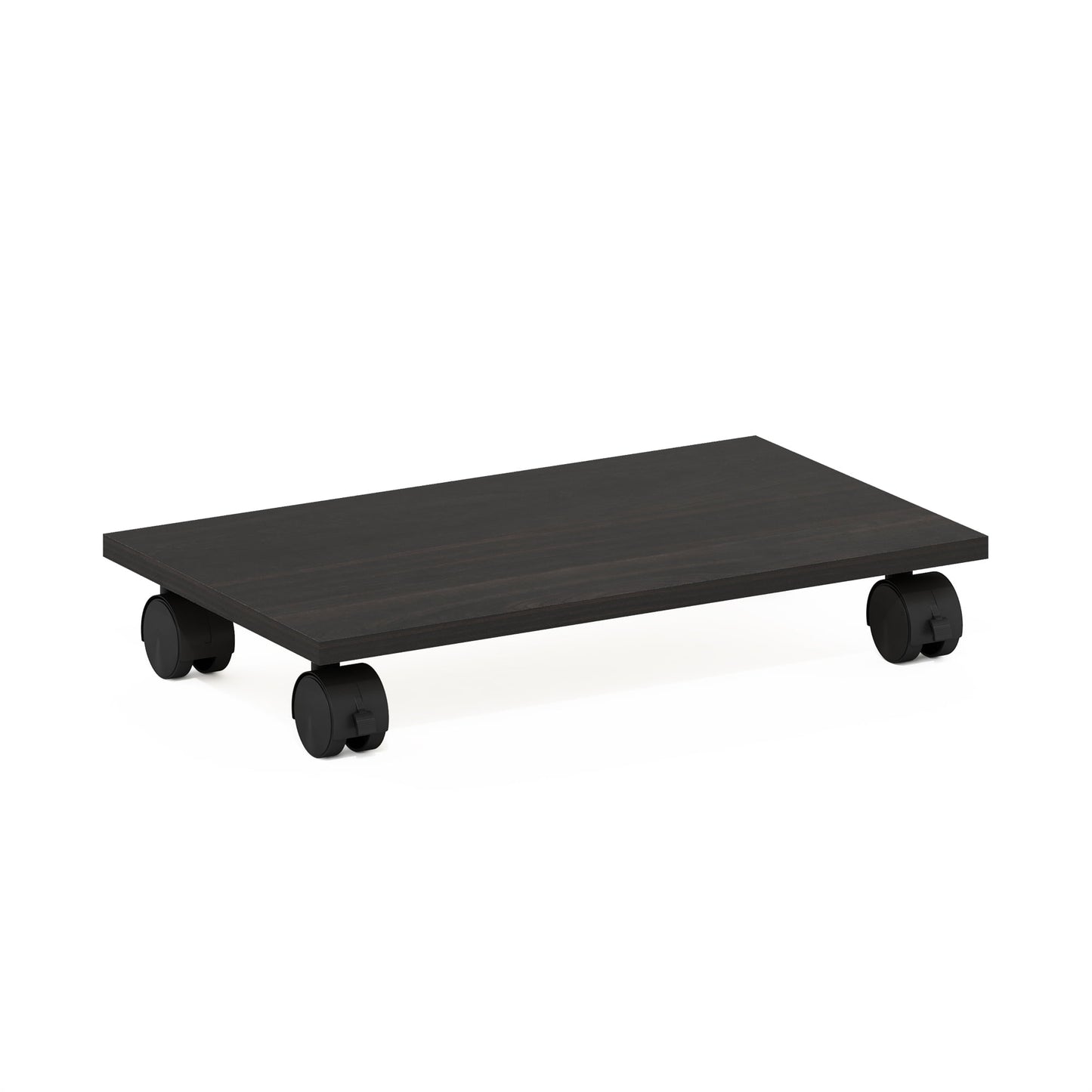 Furinno Econ Home Office Under Desk CPU/Printer Holder with Wheels, Espresso