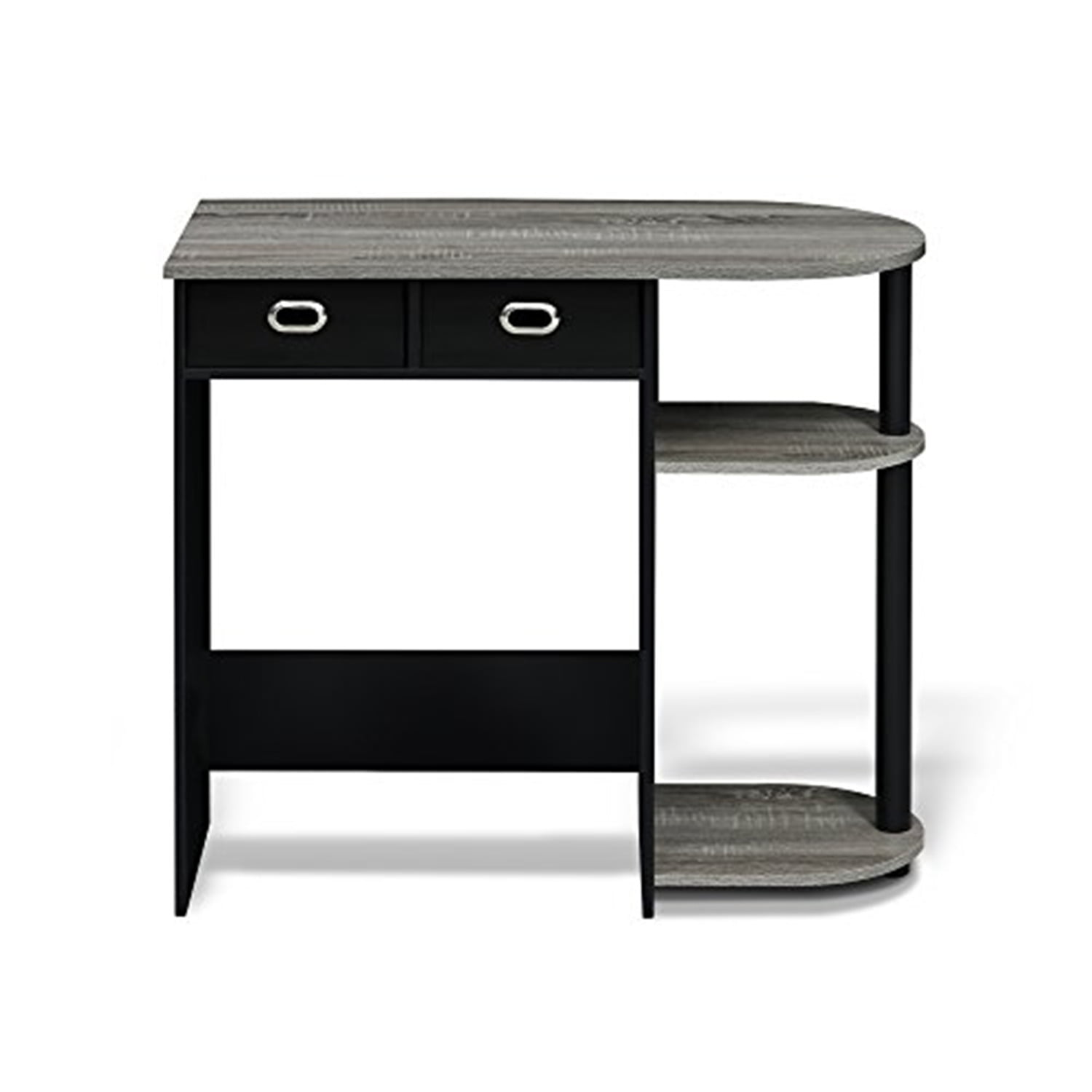 Furinno Go Green Escritorio/mesa para Laptop para el Hogar, Roble FrancÃ©s Gris/negro, 11193GYW/BK/BK
