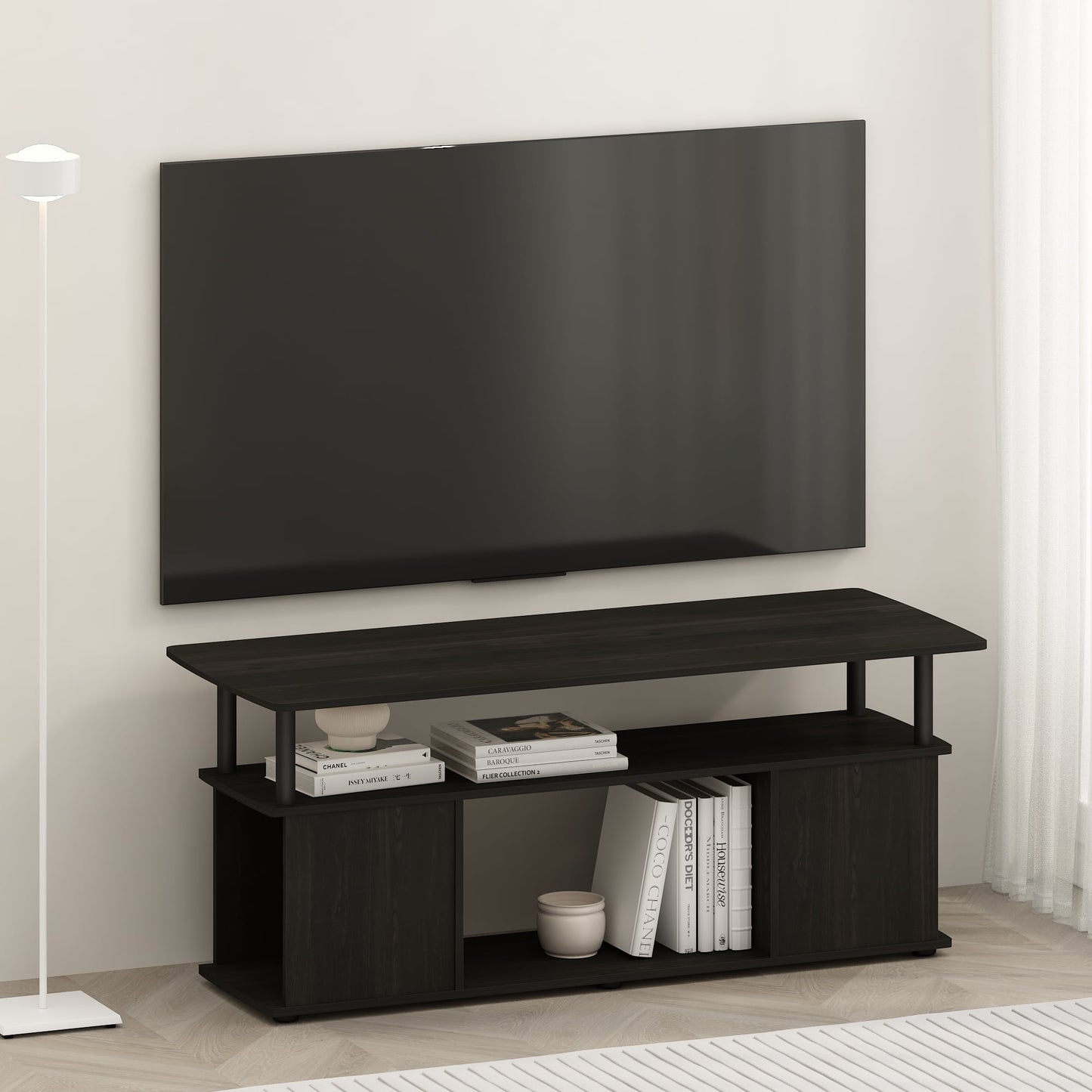 Furinno JAYA Utility Design Coffee Table, Black