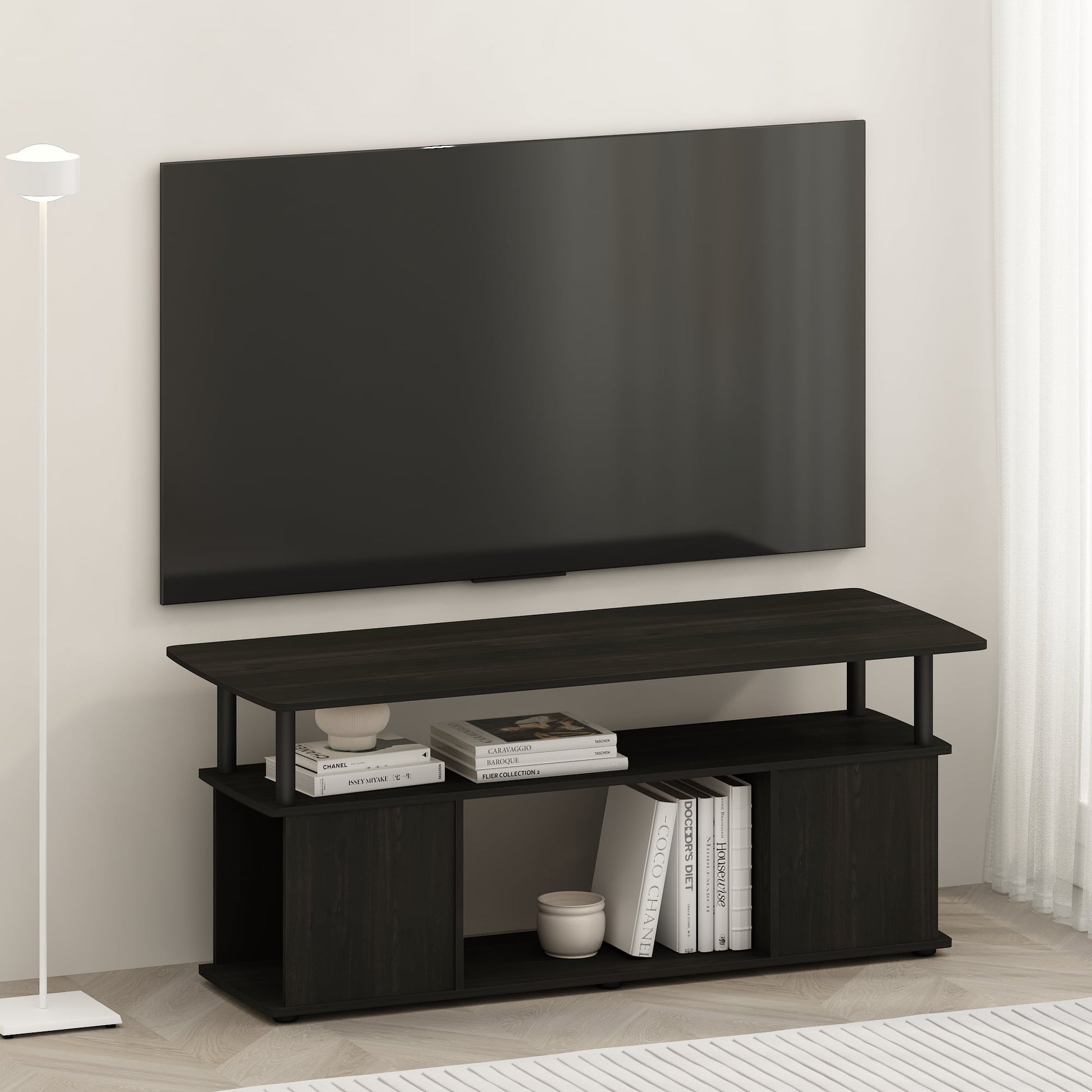 Furinno JAYA Utility Design Coffee Table, Black