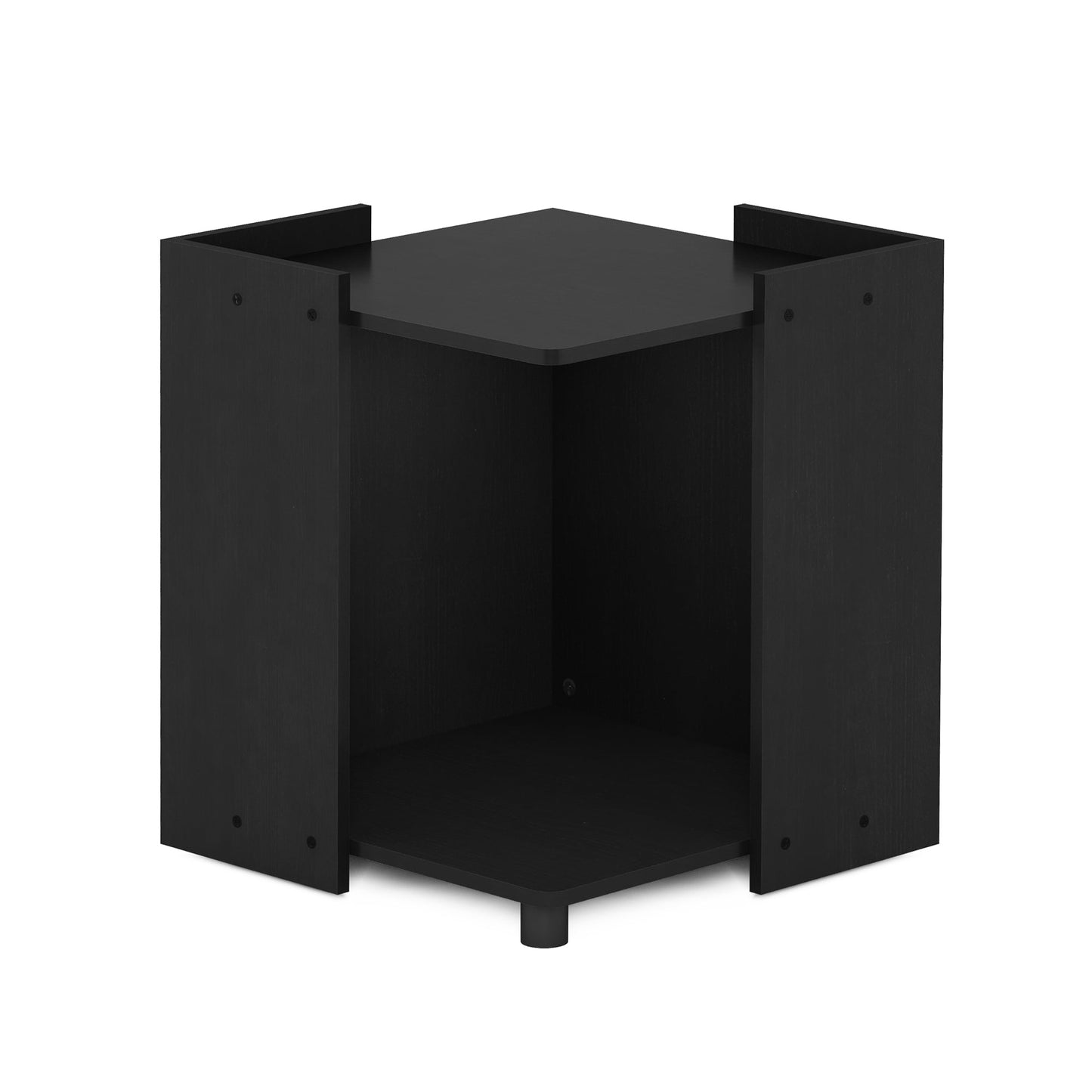 Furinno Peli Multipurpose End Table with Storage, Americano