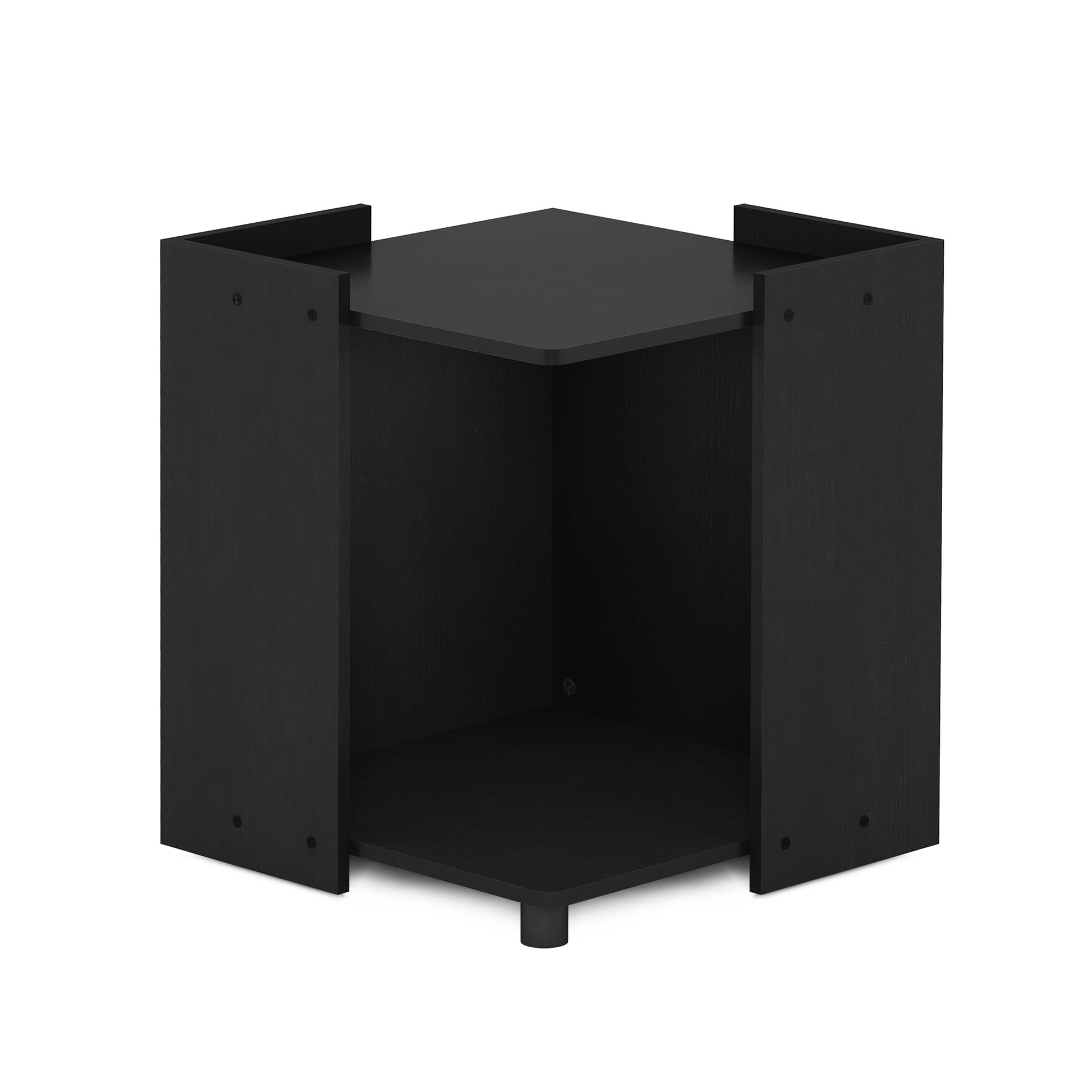 Furinno Peli Multipurpose End Table with Storage, Americano