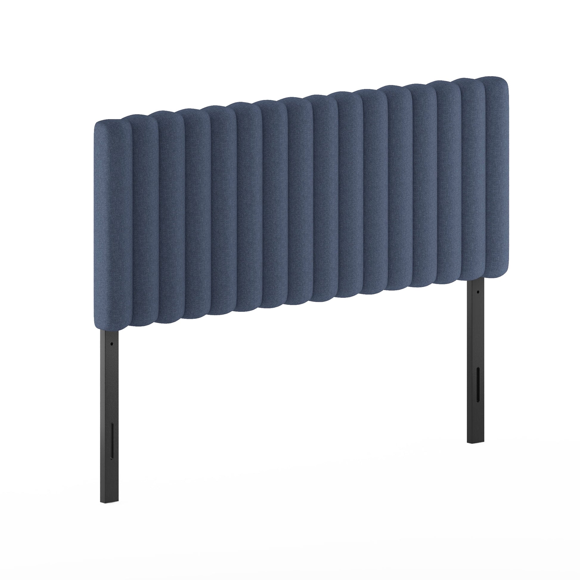 Furinno Roanne Upholstered Tufted Headboard, Denim, Full