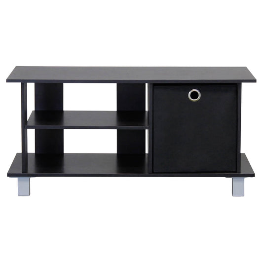 Furinno Simplistic TV Entertainment Center with Bin, Multiple Colors