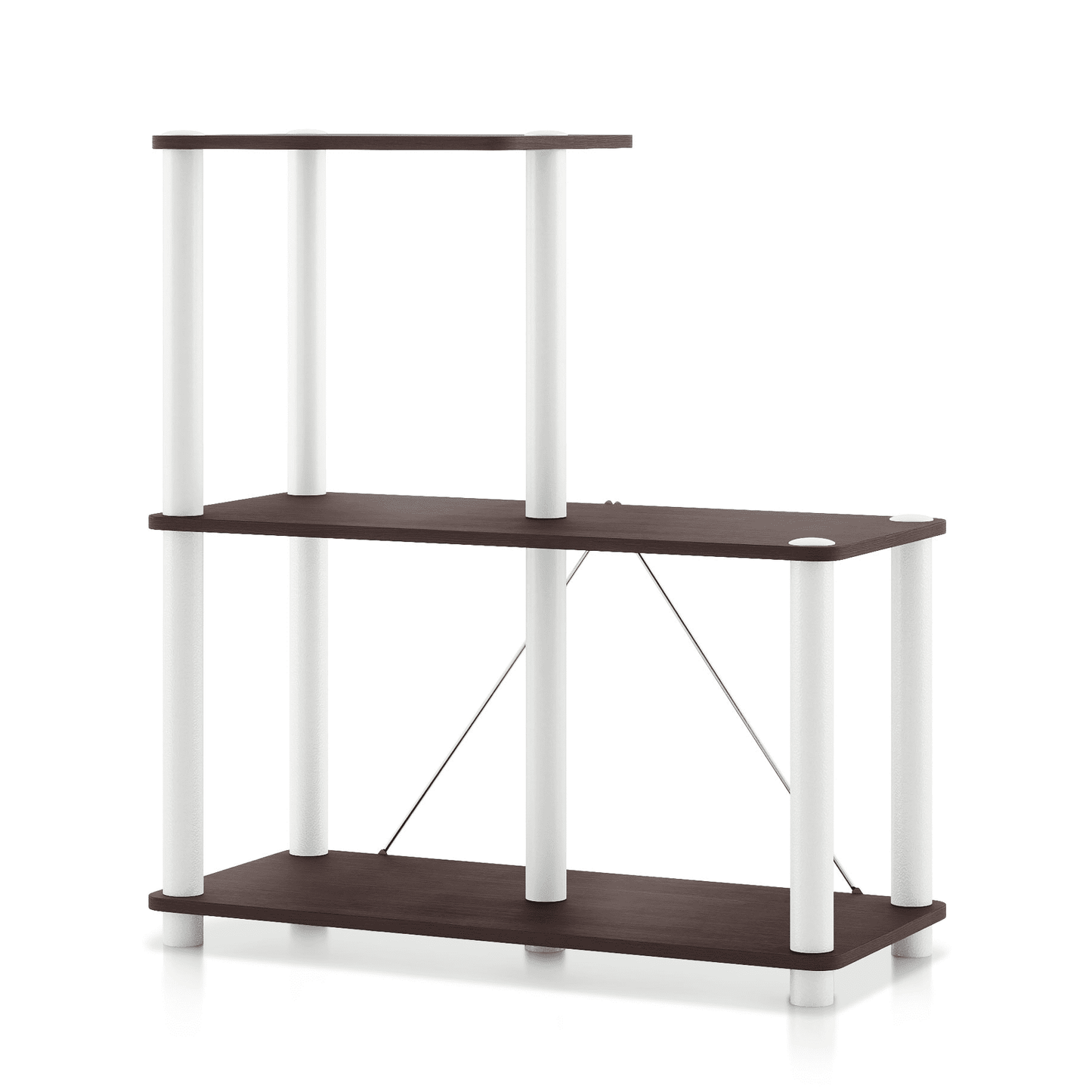 Furniture of America Brooks Adult Open Display Shelf Bookcase, 3-Cube Shelves, Espresso