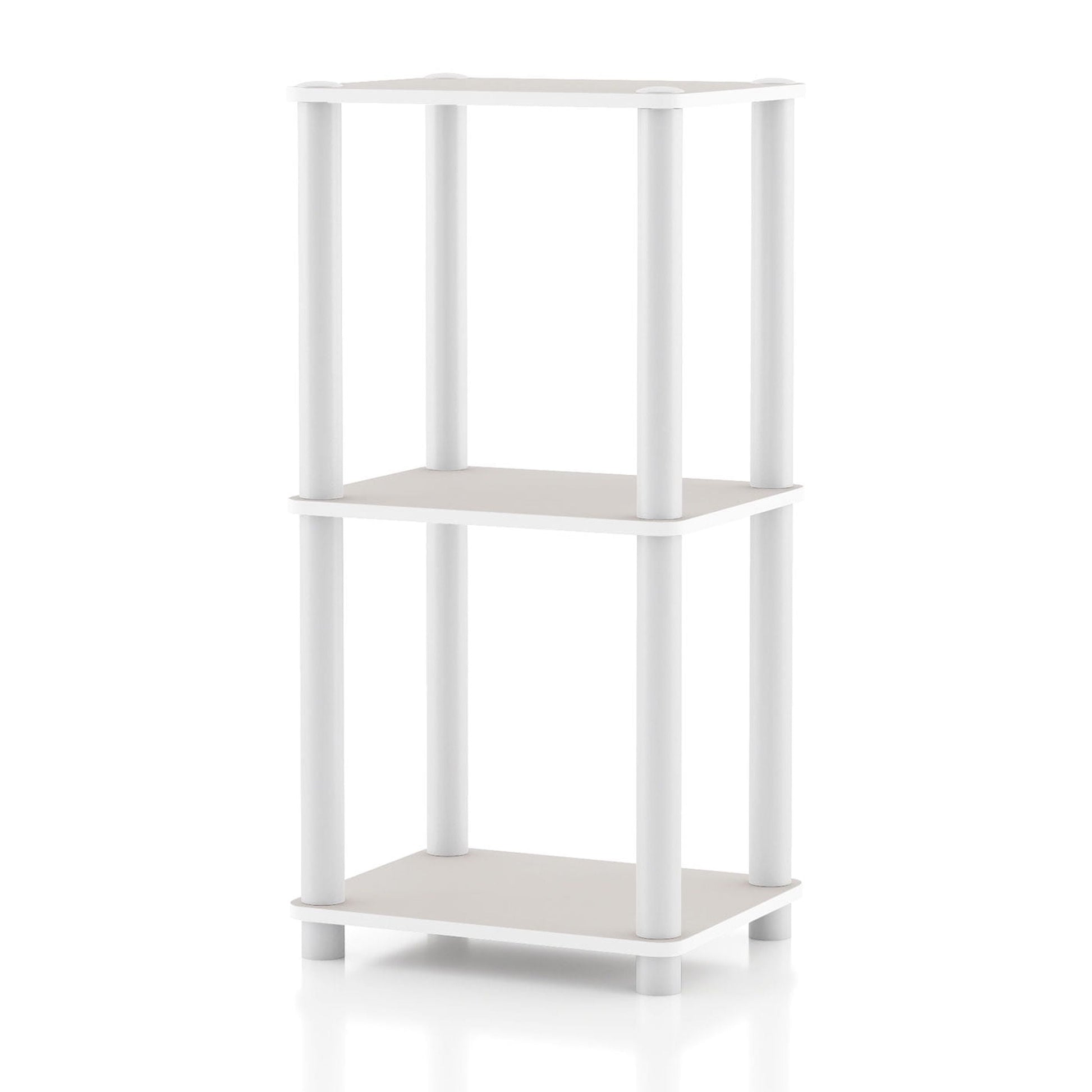 Furniture of America Brooks Adult Open Display Shelf Bookcase, 3-Tier 15-inch Shelves, Greige
