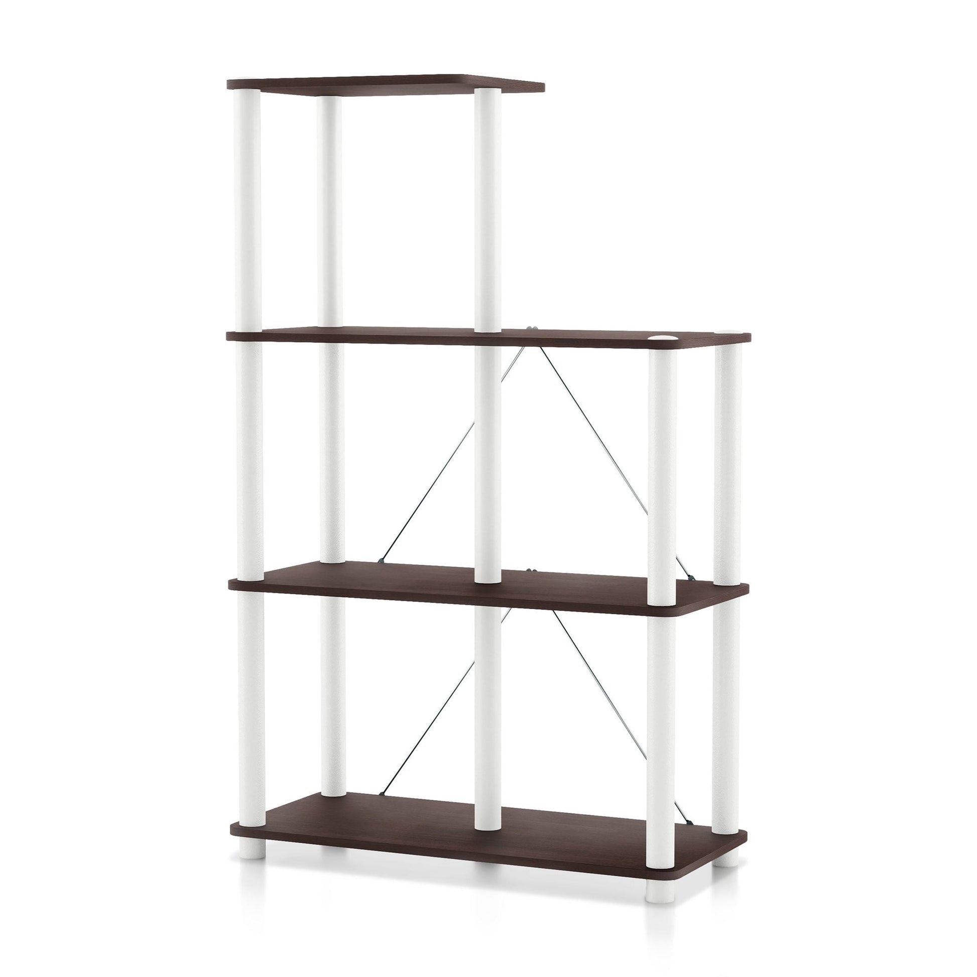 Furniture of America Brooks Adult Open Display Shelf Bookcase, 5-Cube Shelves, Espresso