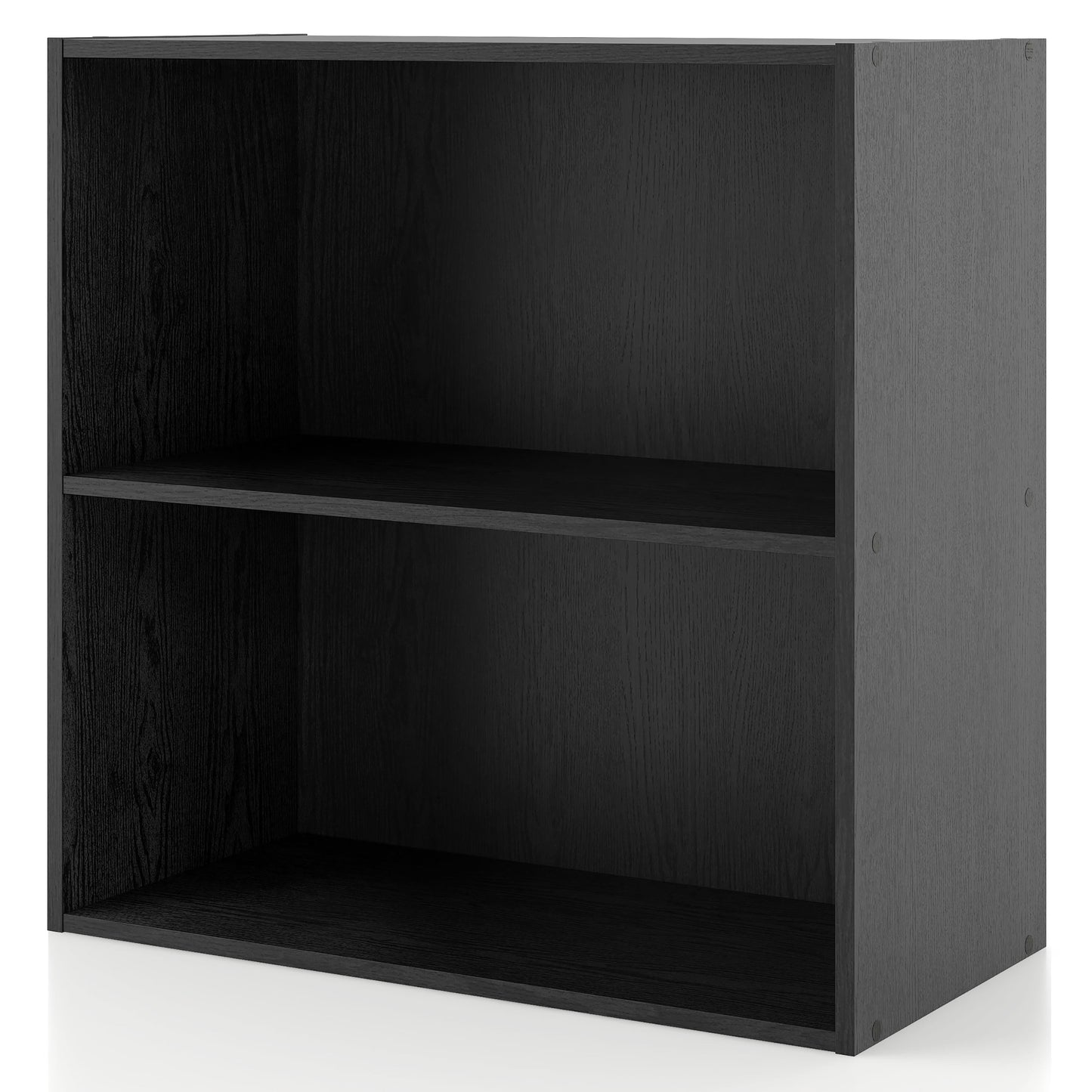 Furniture of America Brooks Stackable 2-Tier Wood Black Bookcase
