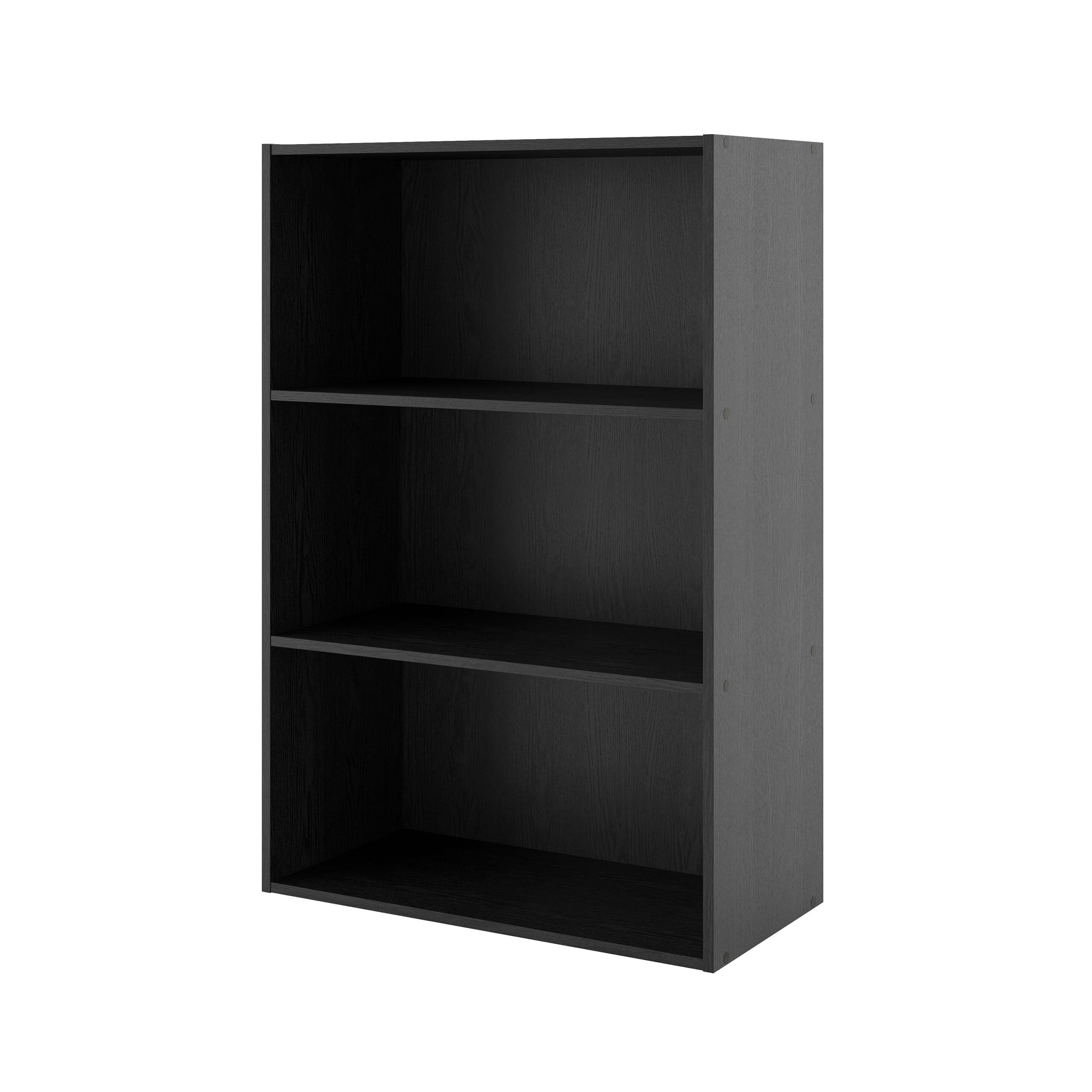 Furniture of America Seni Stackable Wood 3-Shelf Bookcase in Black