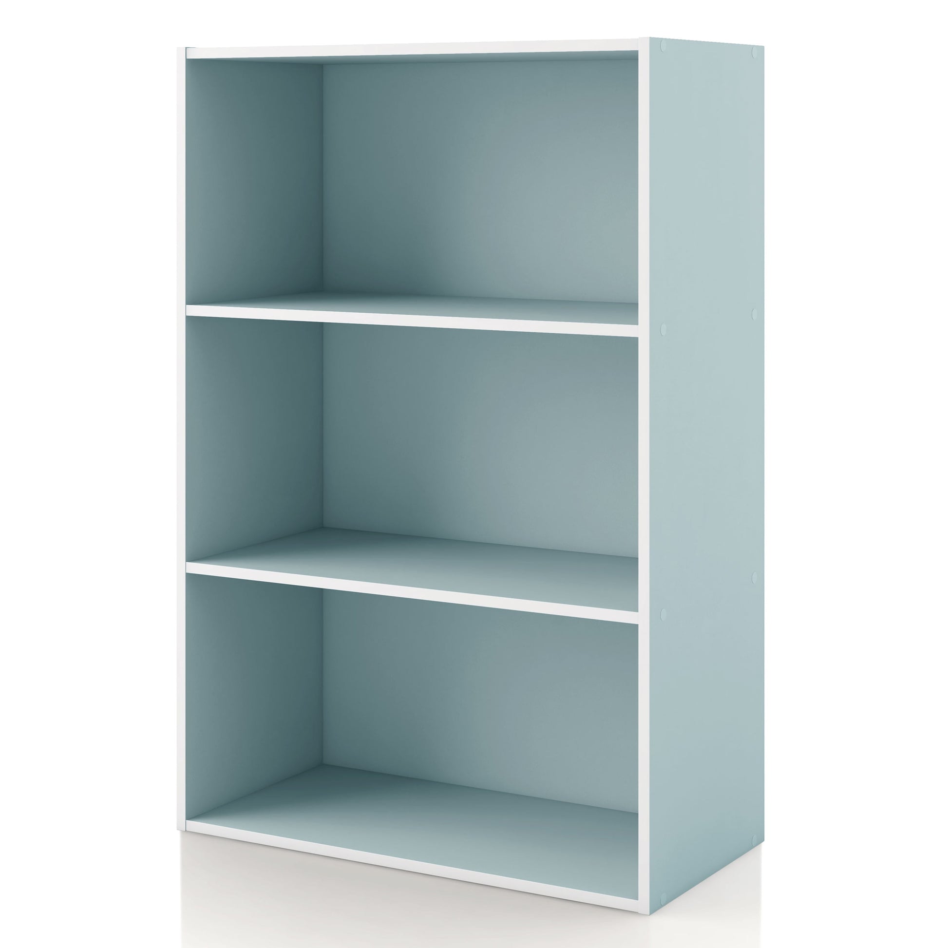 Furniture of America Brooks Stackable 3-Tier Wood Light Blue Kids Bookcase