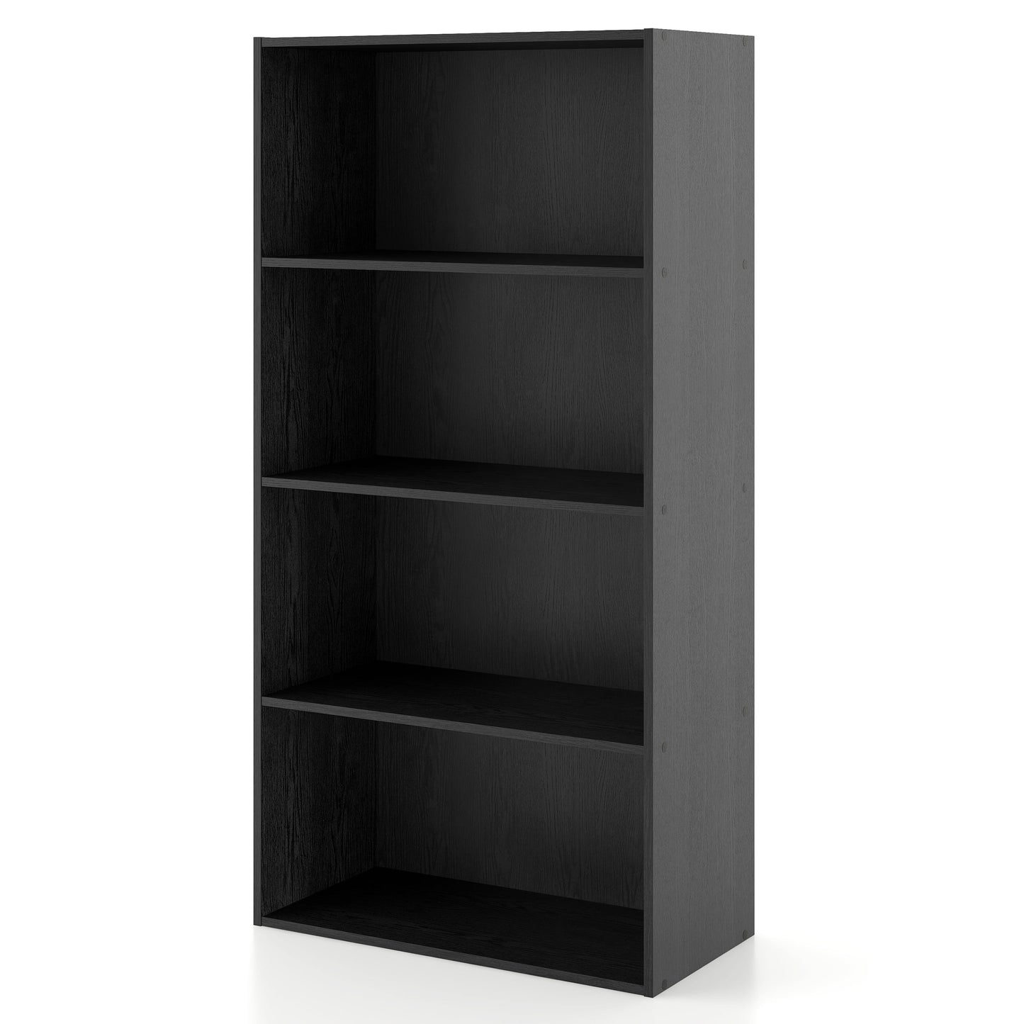 Furniture of America Brooks Stackable 4-Tier Wood Black Bookcase
