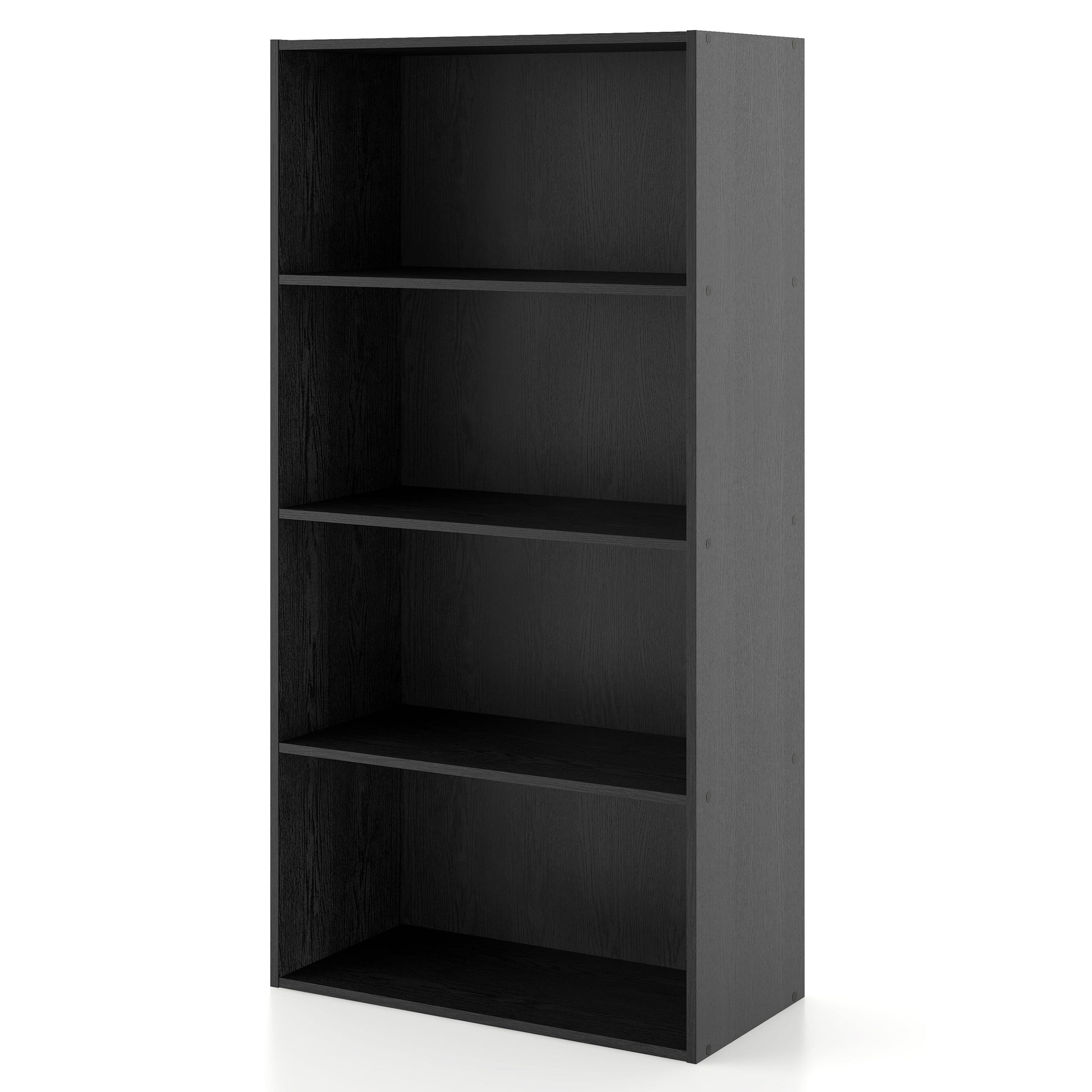 Furniture of America Brooks Stackable 4-Tier Wood Black Bookcase