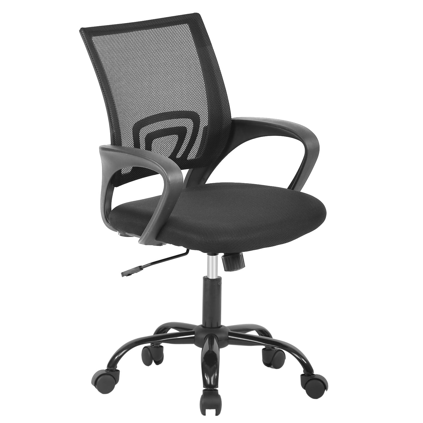 Furniture of America Dune Ergonomic Nylon Mesh Swevil Desk Chair, Black