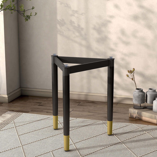 Furniture of America Modu Solid Wood Black Indoor End Table Base Legs