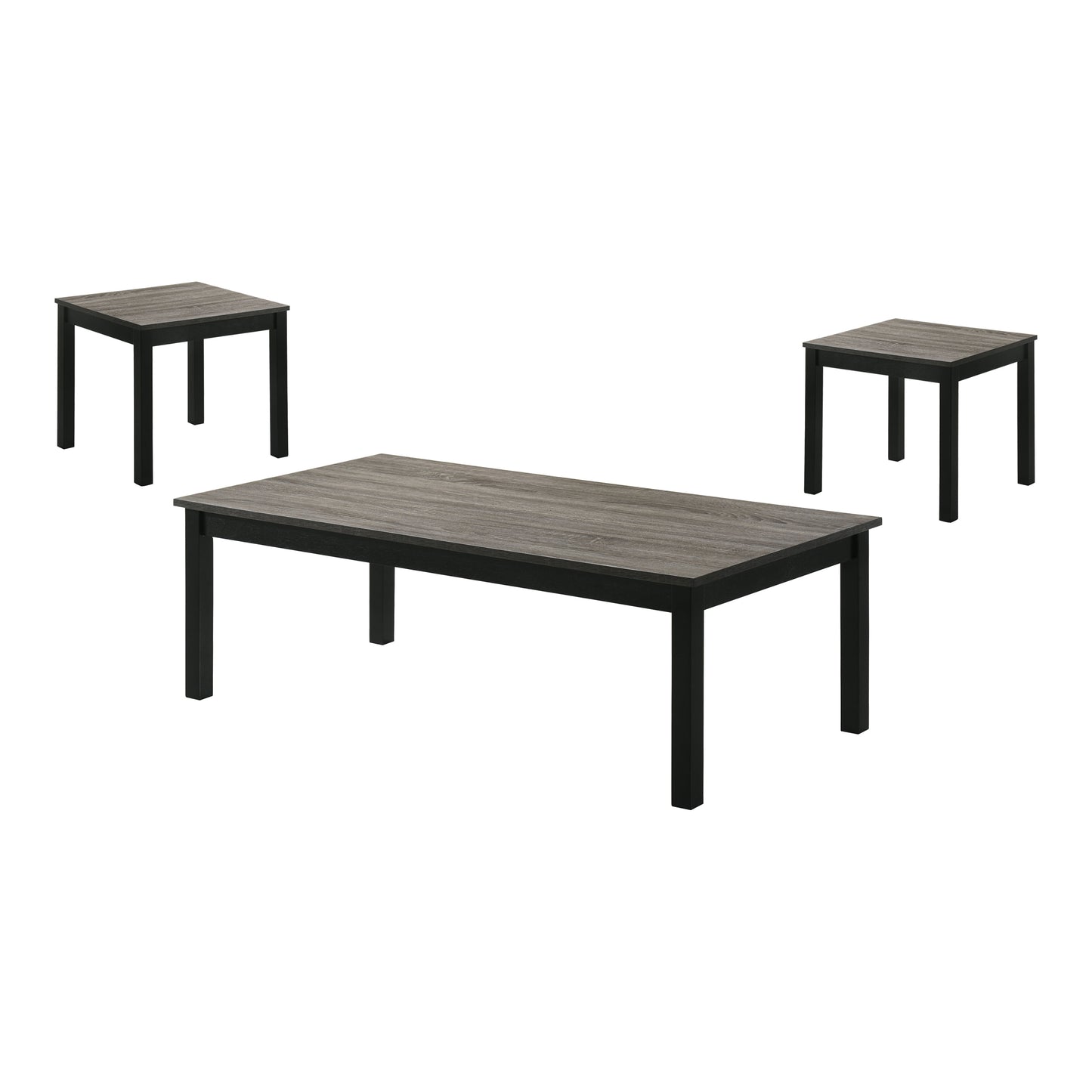 Furniture of America Versi Modern 3-Piece Coffee Table Set, Gray