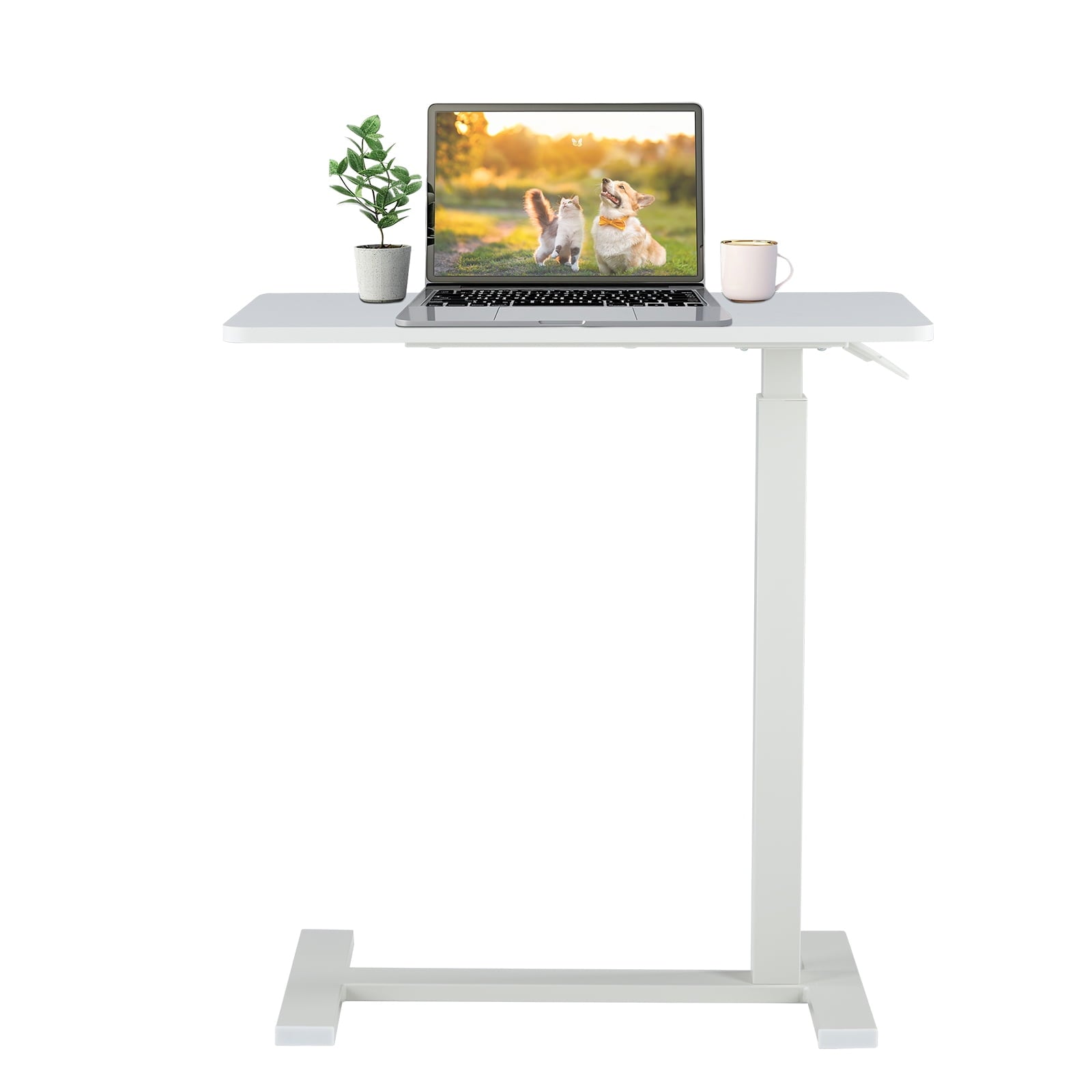 GIANNA Bedside Desk With Hidden Wheels for Home