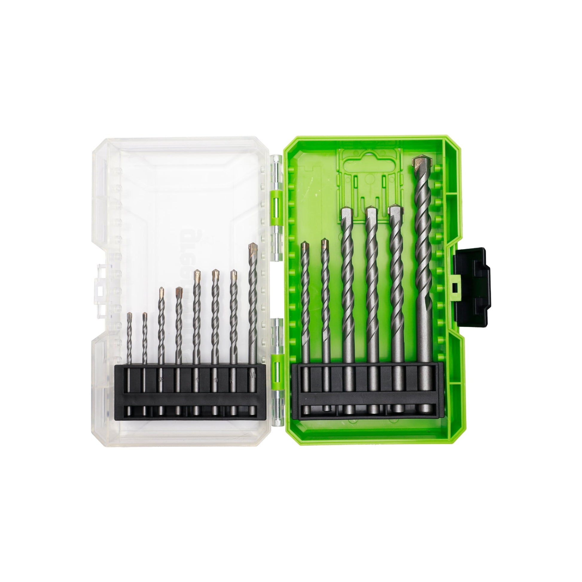 Greenworks 14-Piece Masonry Drill Bit Set, Sizes 1/8" to 1/2", Round Shank Insert, PA52403A1