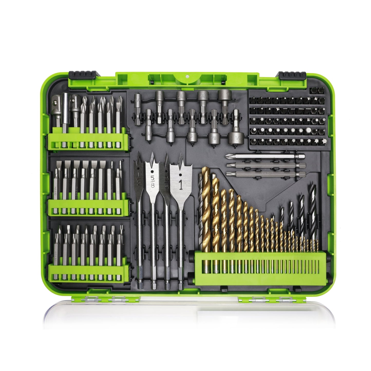 Greenworks 150PC Drill and Driver Bit Set with Storage Case, PA50103A1