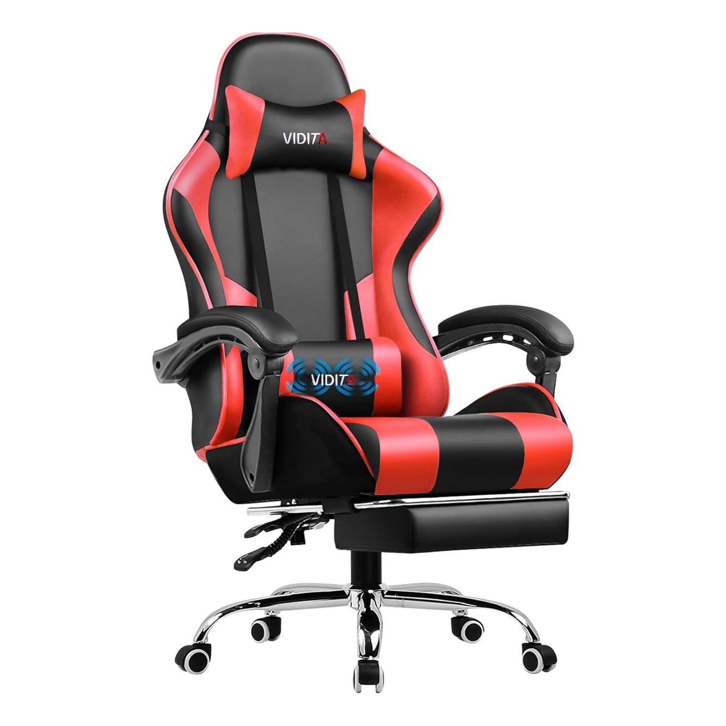 Alvantor Silla de Juego con Soporte Lumbar y ReposapiÃ©s de Masaje, Silla de Oficina ErgonÃ³mica Rosa Blanca, 400LB