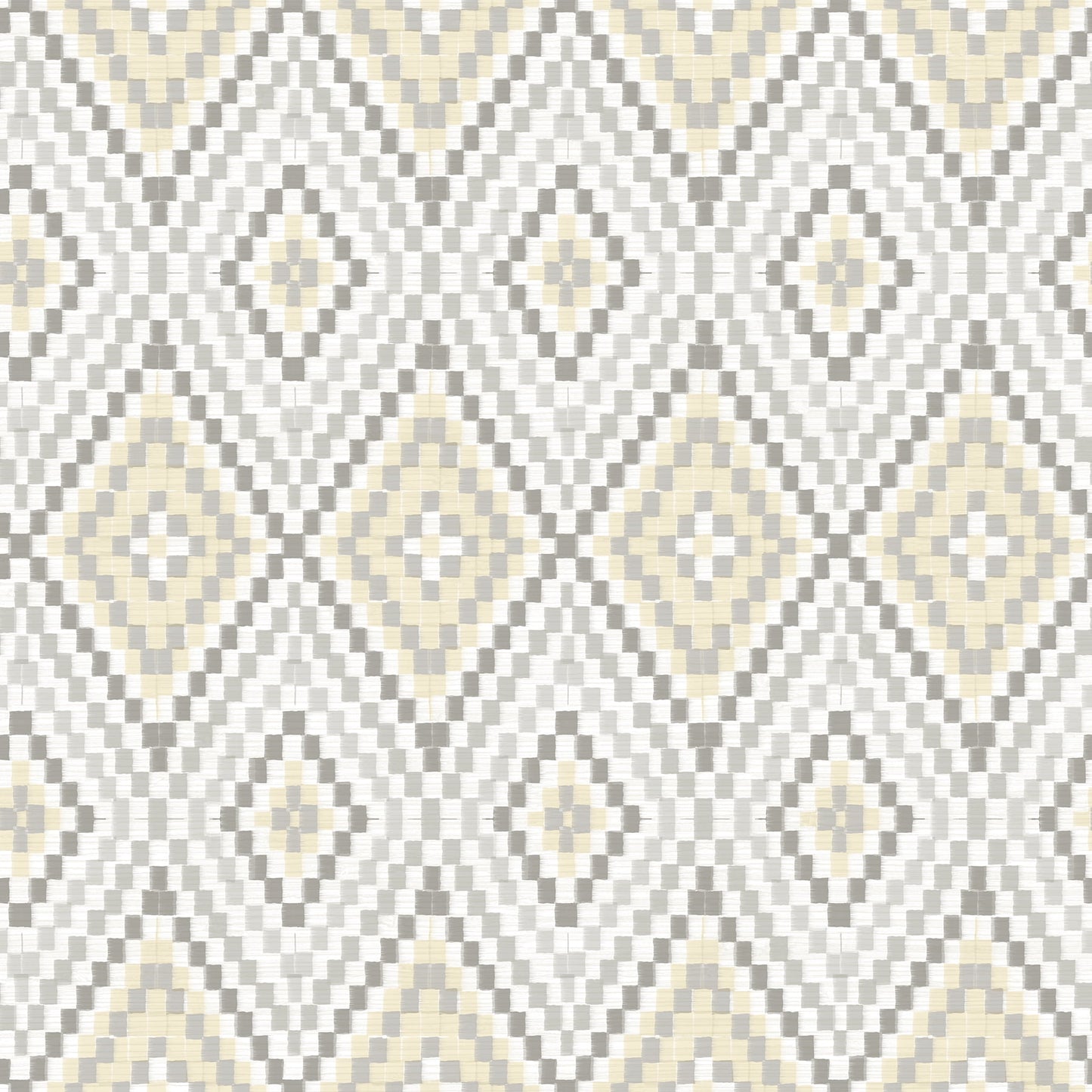 Ganado Beige Geometric Ikat Wallpaper, 20.5-in by 33-ft, 56.4 sq. ft