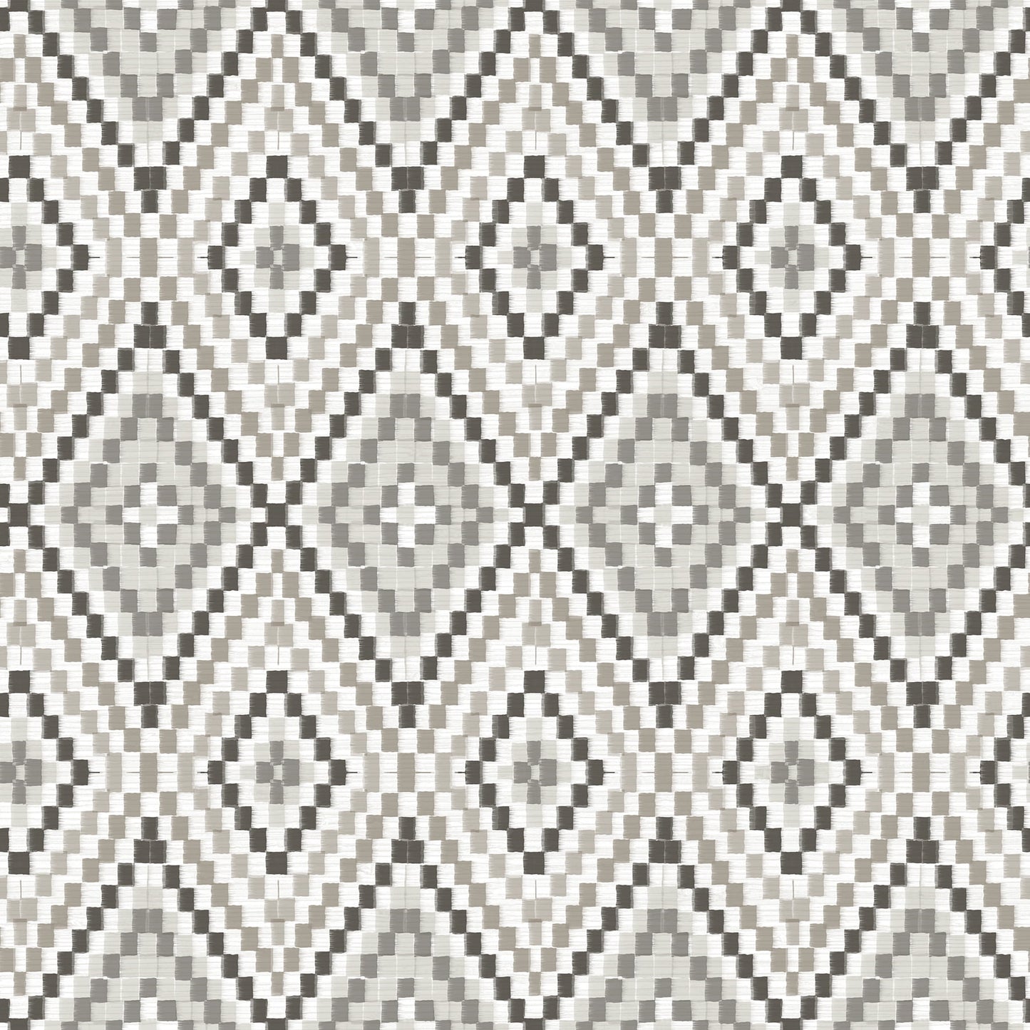 Ganado Dark Brown Geometric Ikat Wallpaper