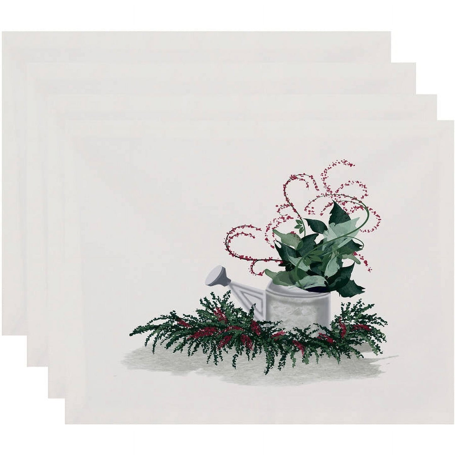 Gardener's Holiday Delight Geometric Print Placemat