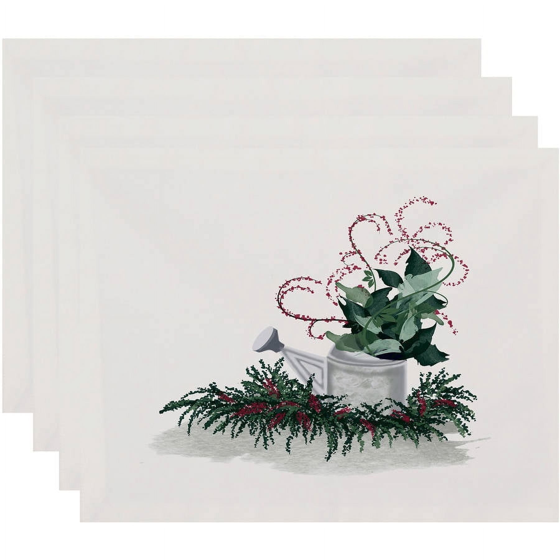 Gardener's Holiday Delight Geometric Print Placemat