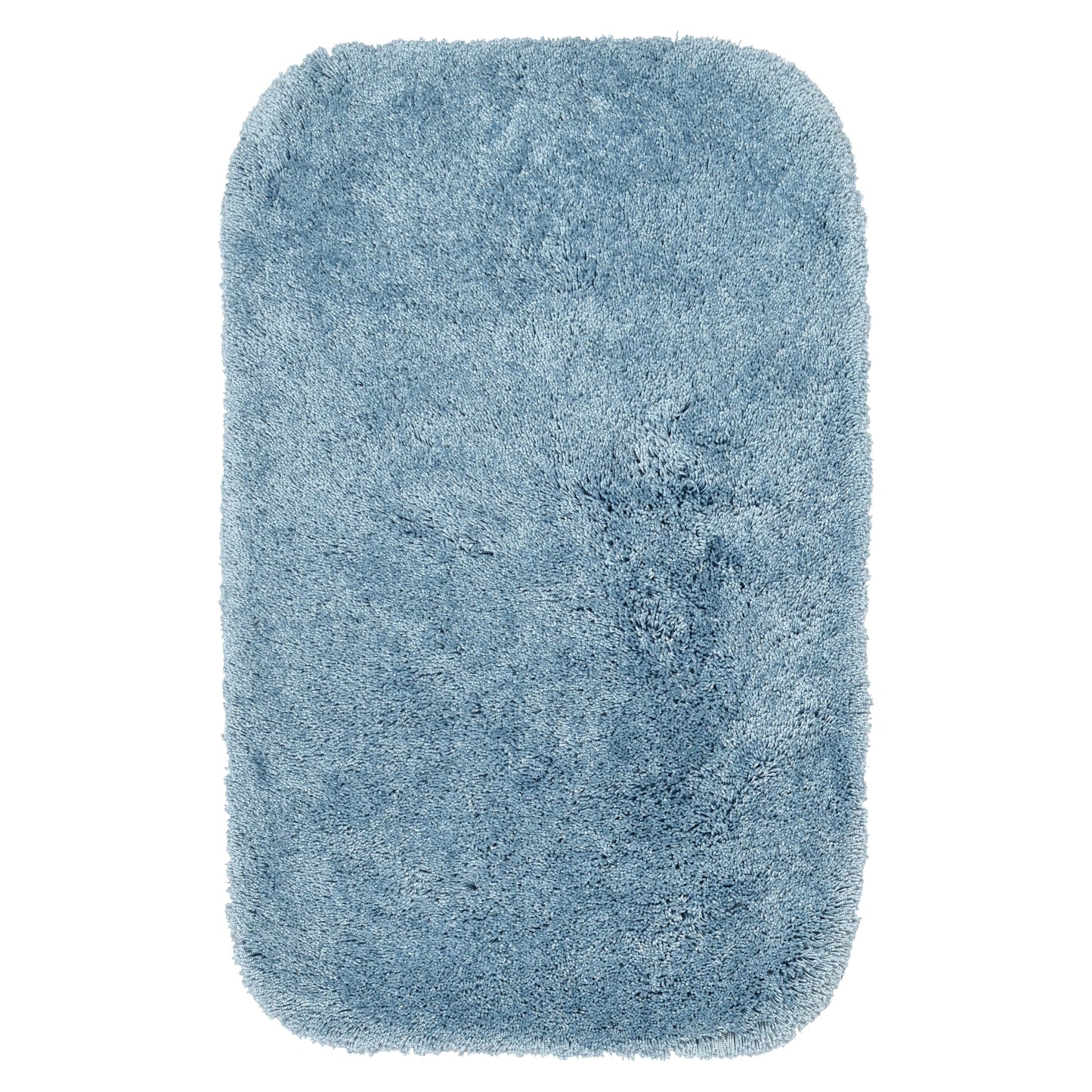 Garland Rug Finest Luxury Washable Nylon Basin Blue Bath Rug, 30" x 50"