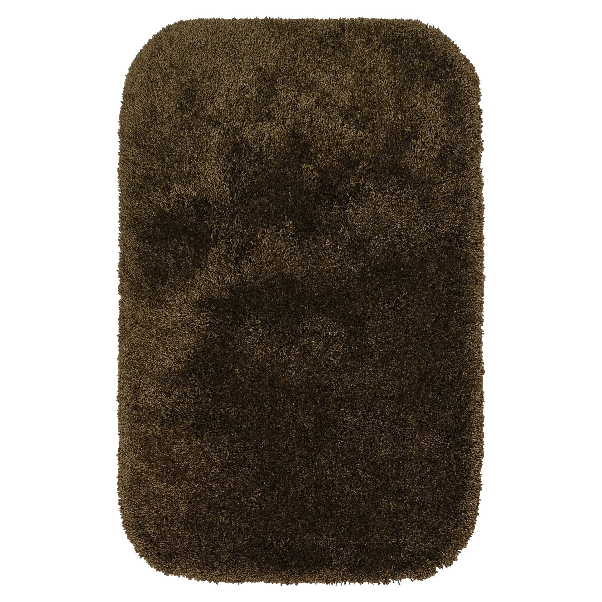 Garland Rug Finest Luxury Washable Nylon Chocolate Bath Rug, 24" x 40"