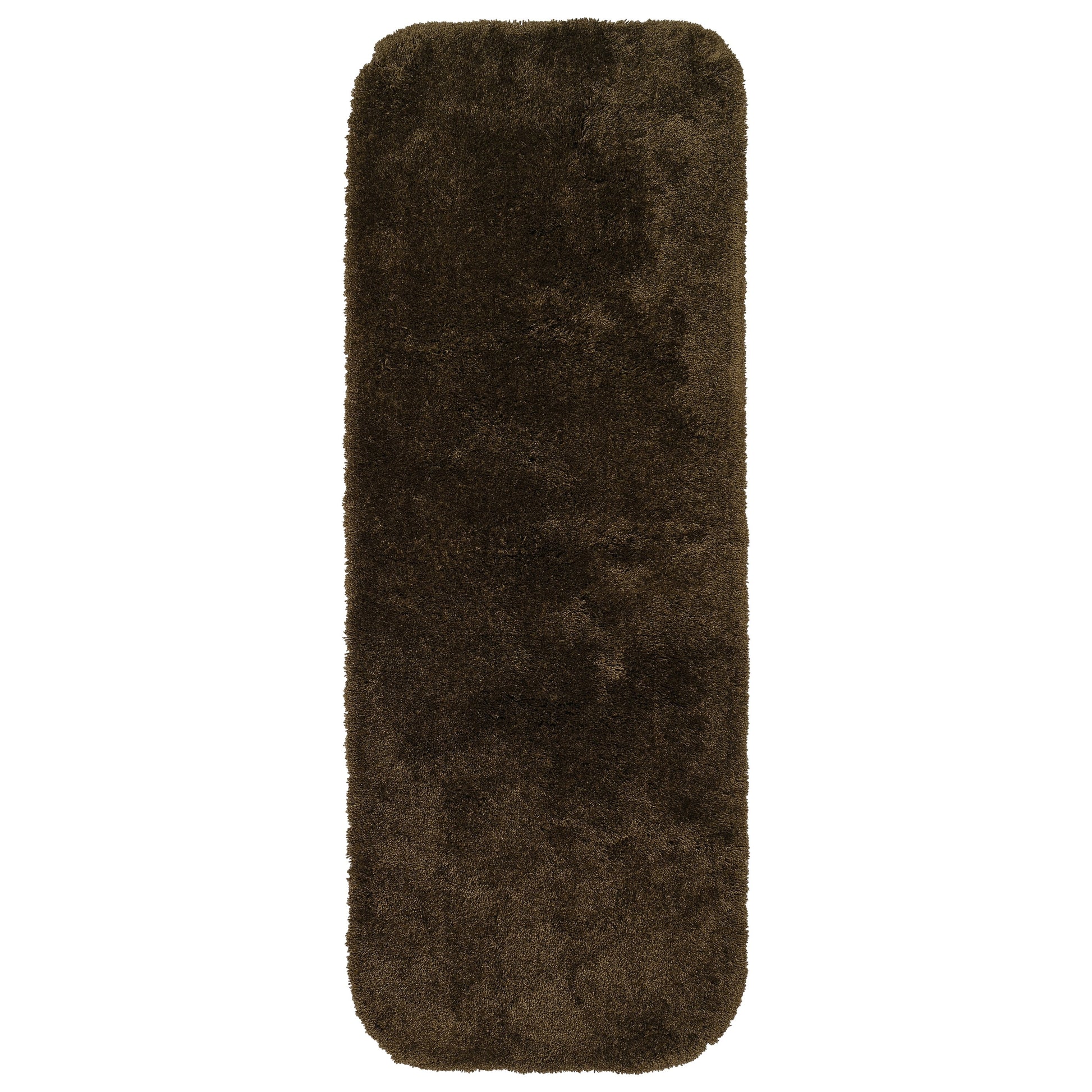 Garland Rug Finest Luxury Washable Nylon Chocolate Bath Runner, 22" x 60"