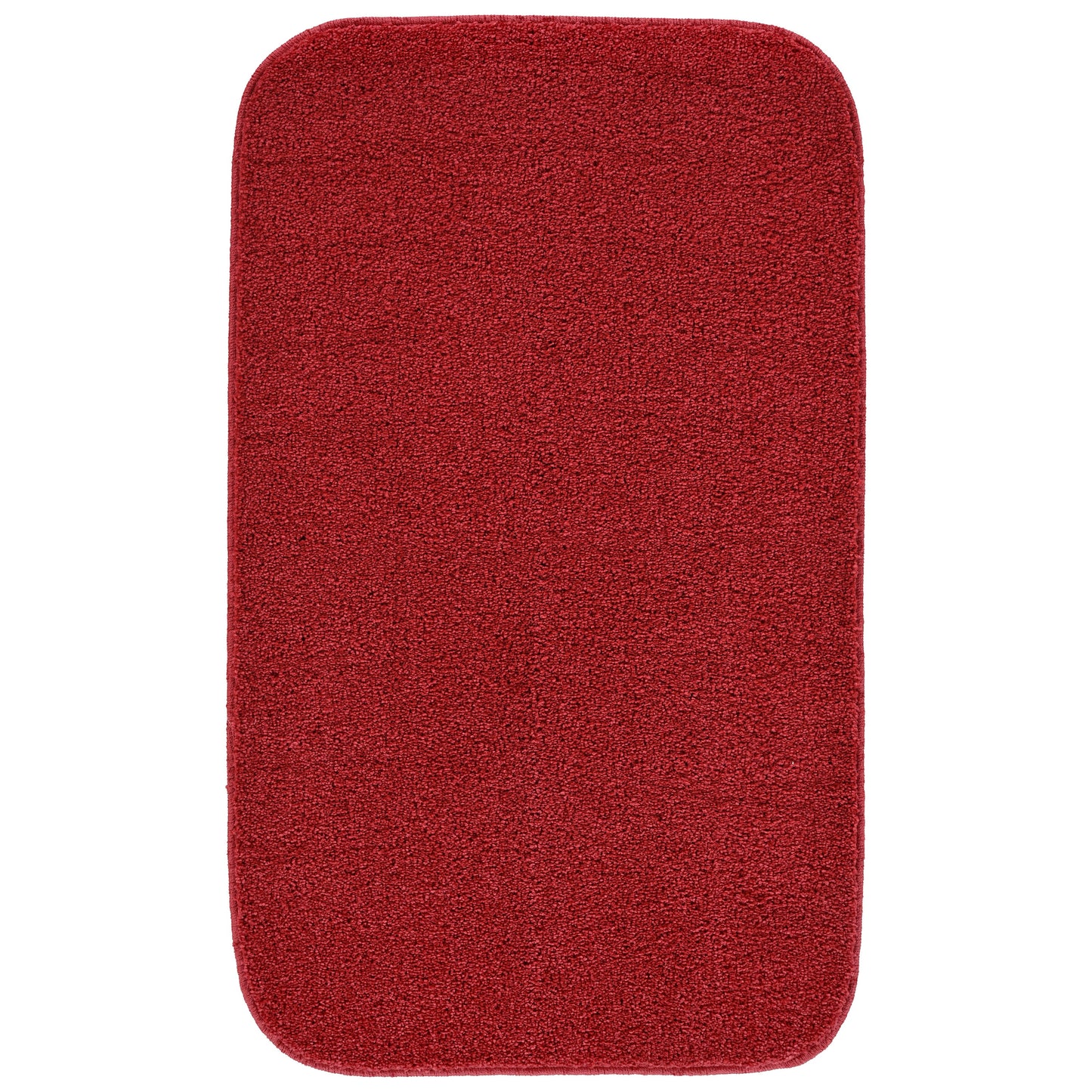 Garland Rug Gramercy Washable Polypropylene Classic Red Bath Rug, 24" x 40"
