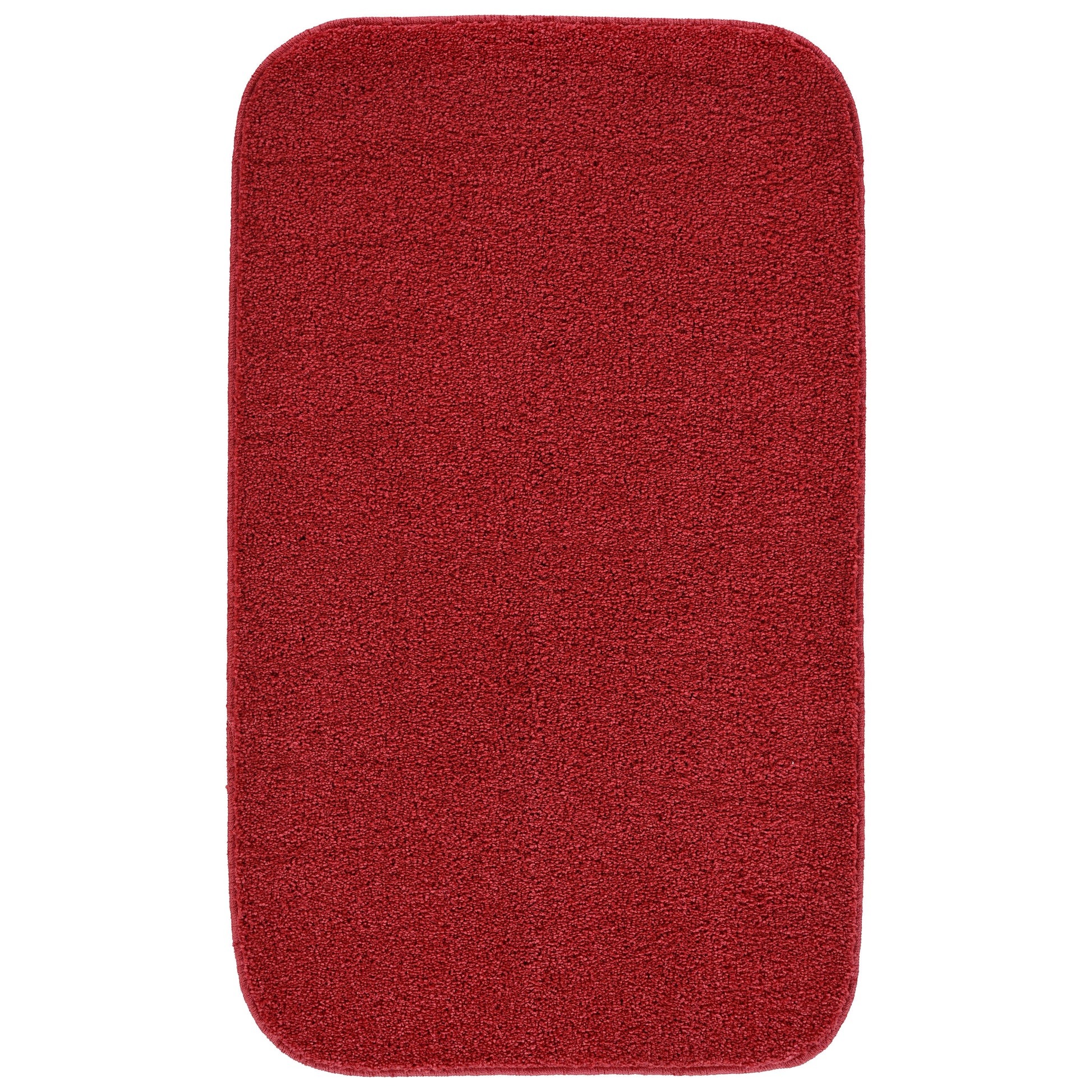 Garland Rug Gramercy Washable Polypropylene Classic Red Bath Rug, 24" x 40"