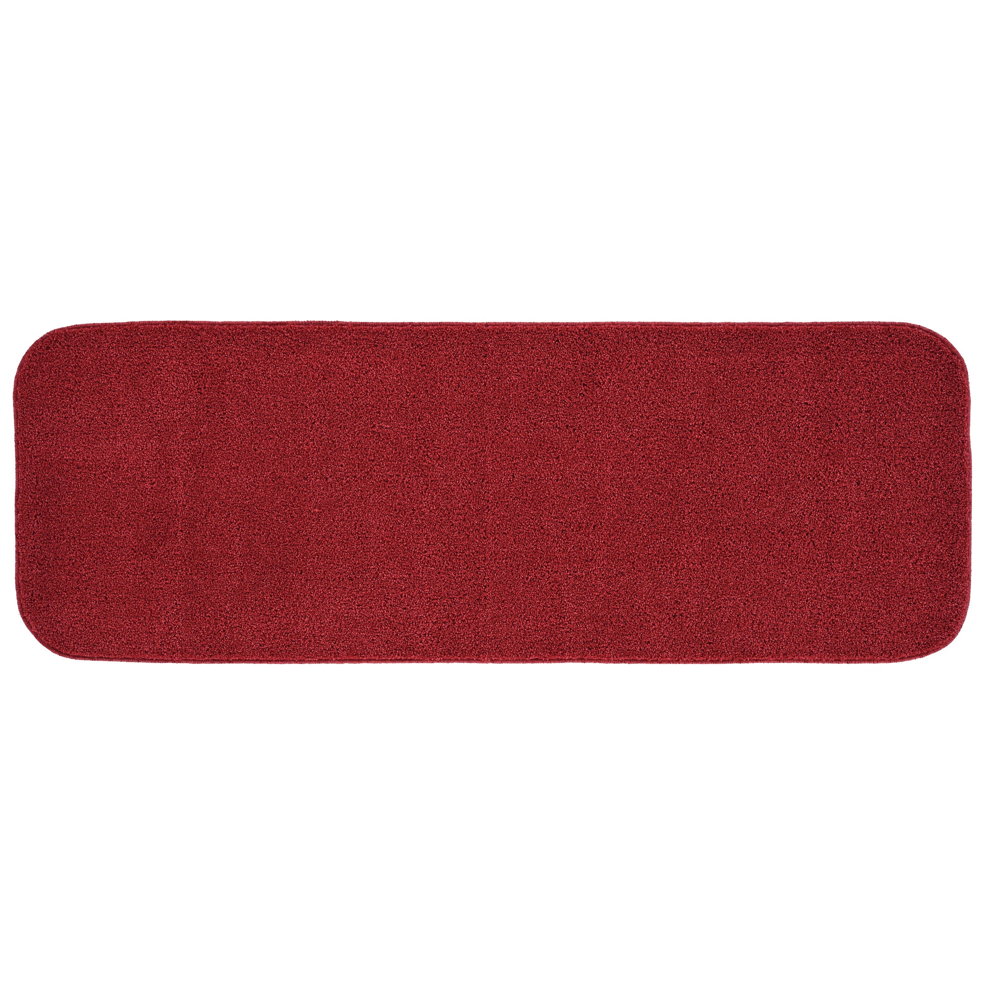 Garland Rug Gramercy Washable Polypropylene Classic Red Bathroom Runner, 22â€ x 60â€
