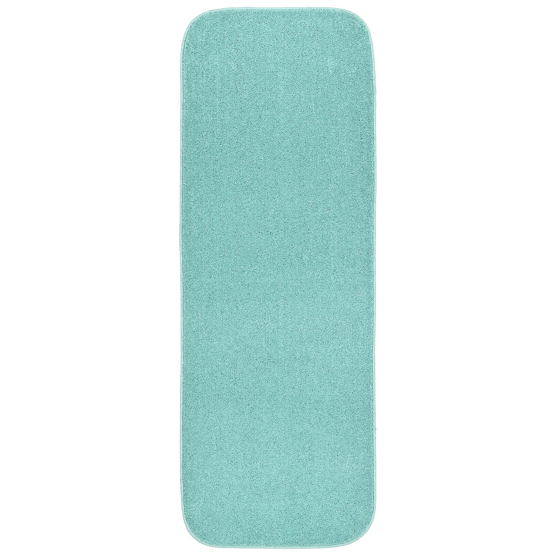 Garland Rug Gramercy Washable Polypropylene Navy Bathroom Runner, 22â€ x 60â€