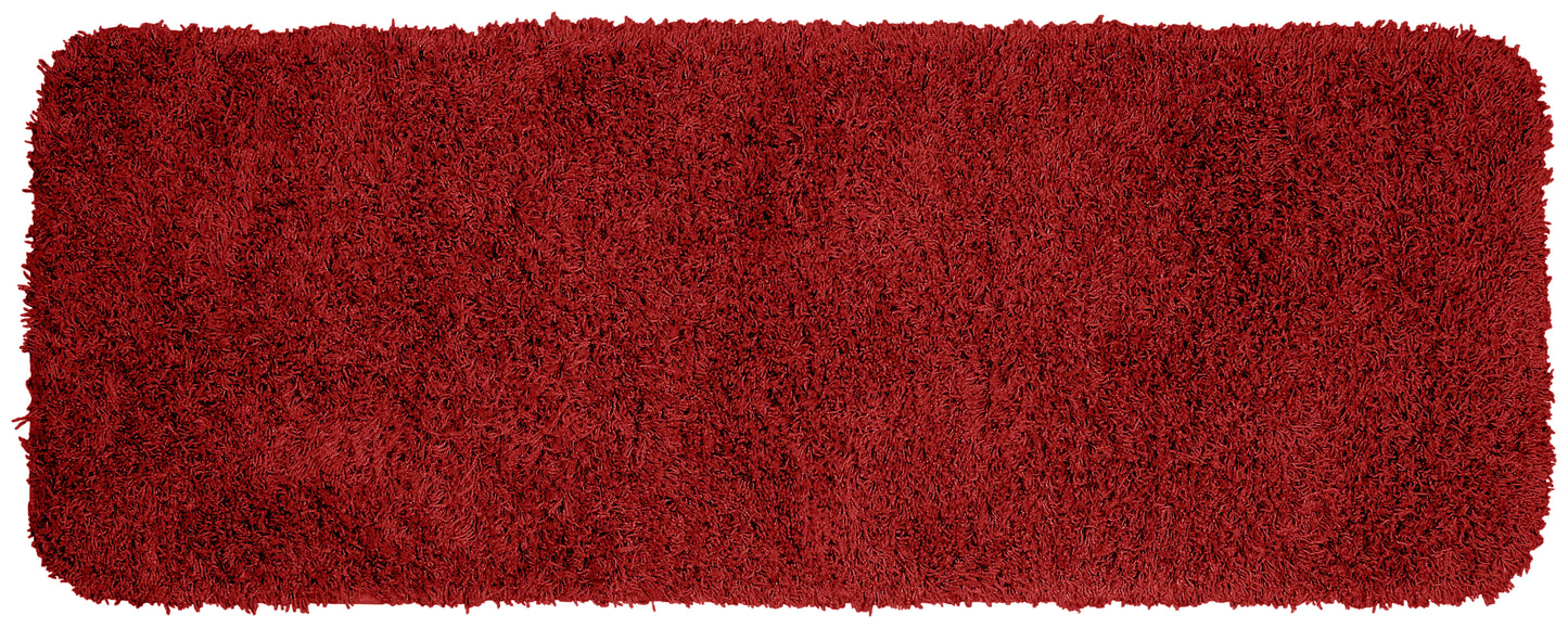 Garland Rug Jazz Washable Nylon Chili Pepper Red Bathroom Runner, 22" x 60"