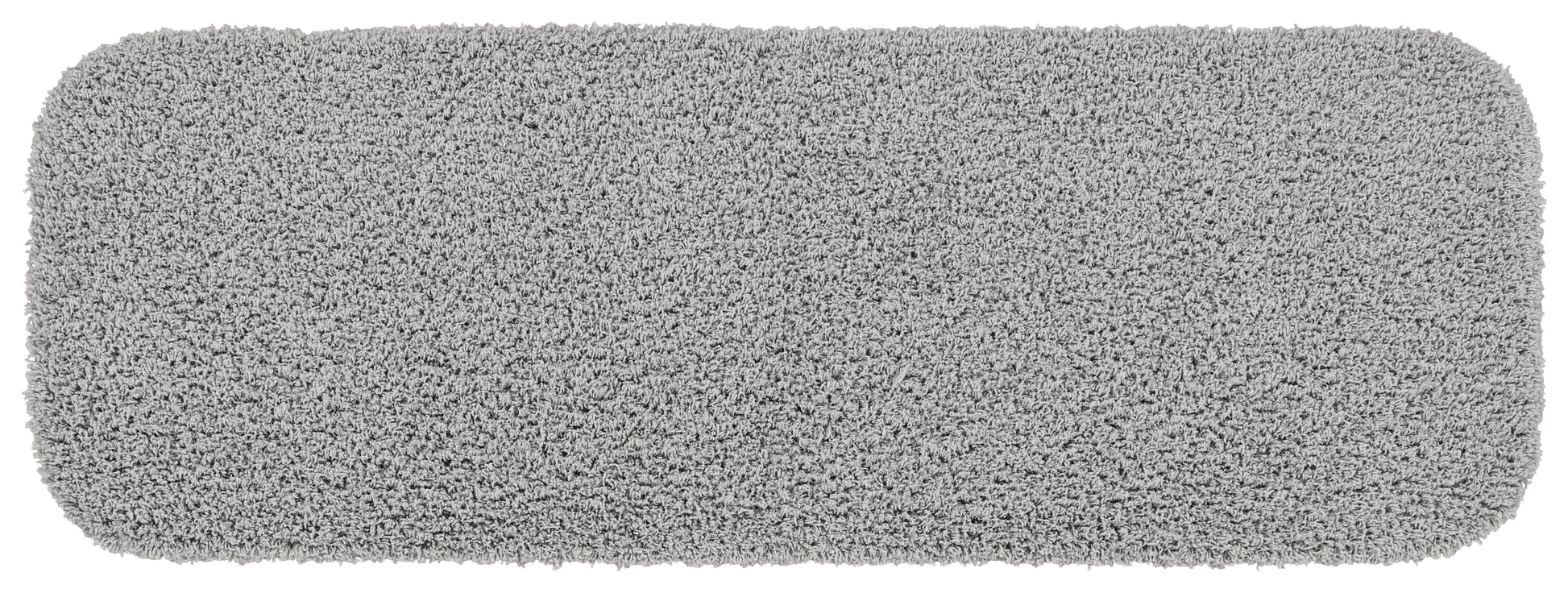 Garland Rug Jazz Washable Nylon Platinum Gray Bathroom Runner, 22" x 60"