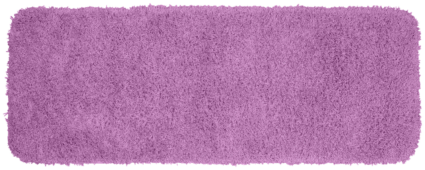 Garland Rug Jazz Washable Nylon Purple Bathroom Runner, 22" x 60"