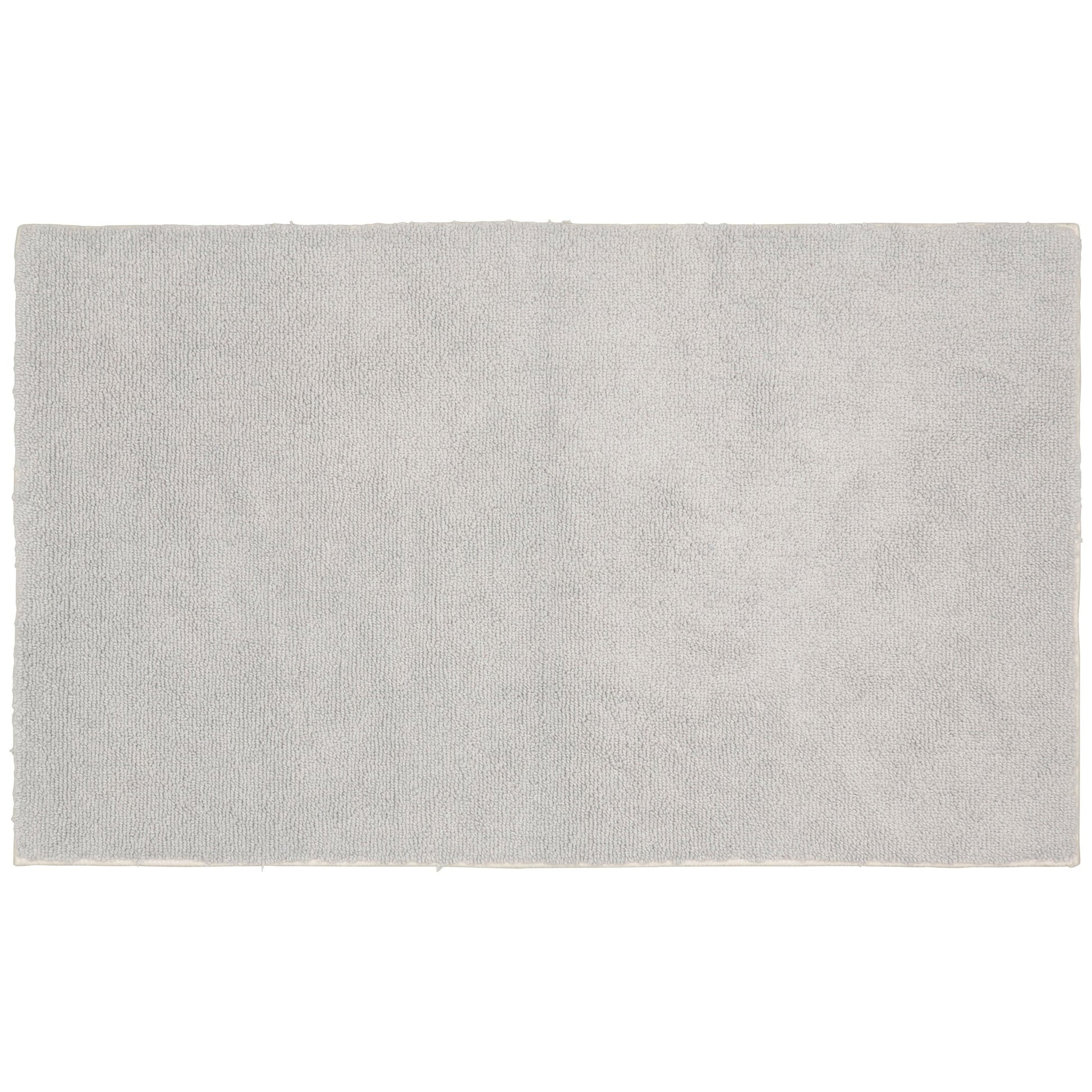 Garland Rug Queen Cotton Washable Platinum Gray Bath Rug, 24" x 40"