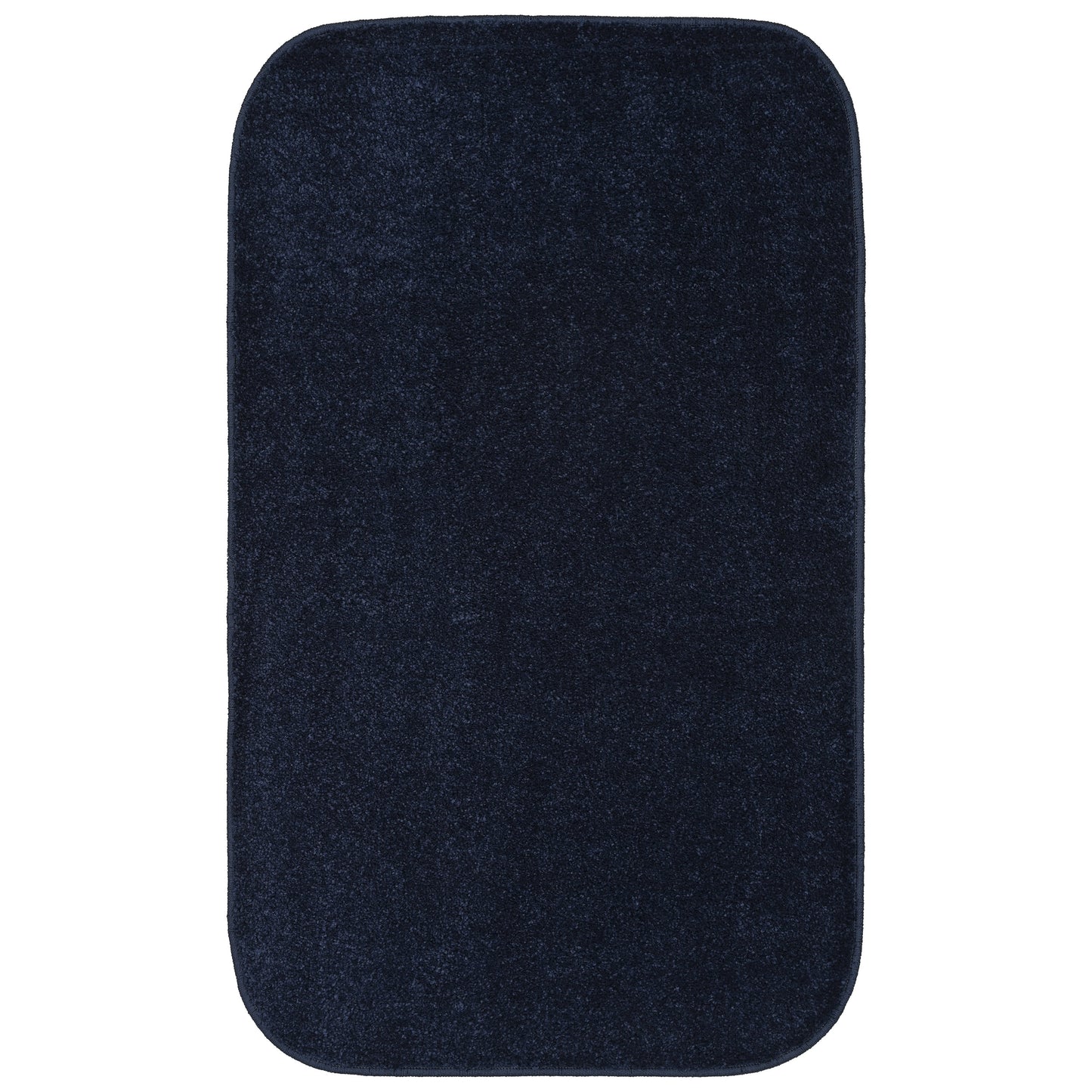 Garland Rug Sedona Washable Polypropylene Navy Bath Rug, 24" x 40"