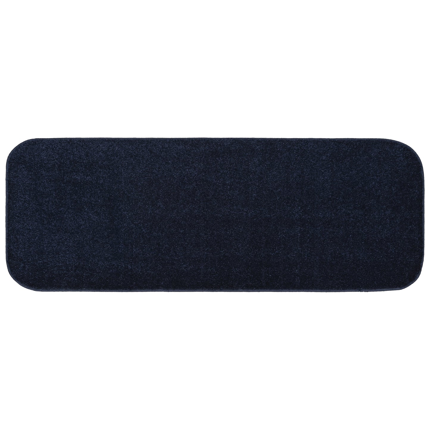Garland Rug Sedona Washable Polypropylene Navy Bathroom Runner, 22â€ x 60â€